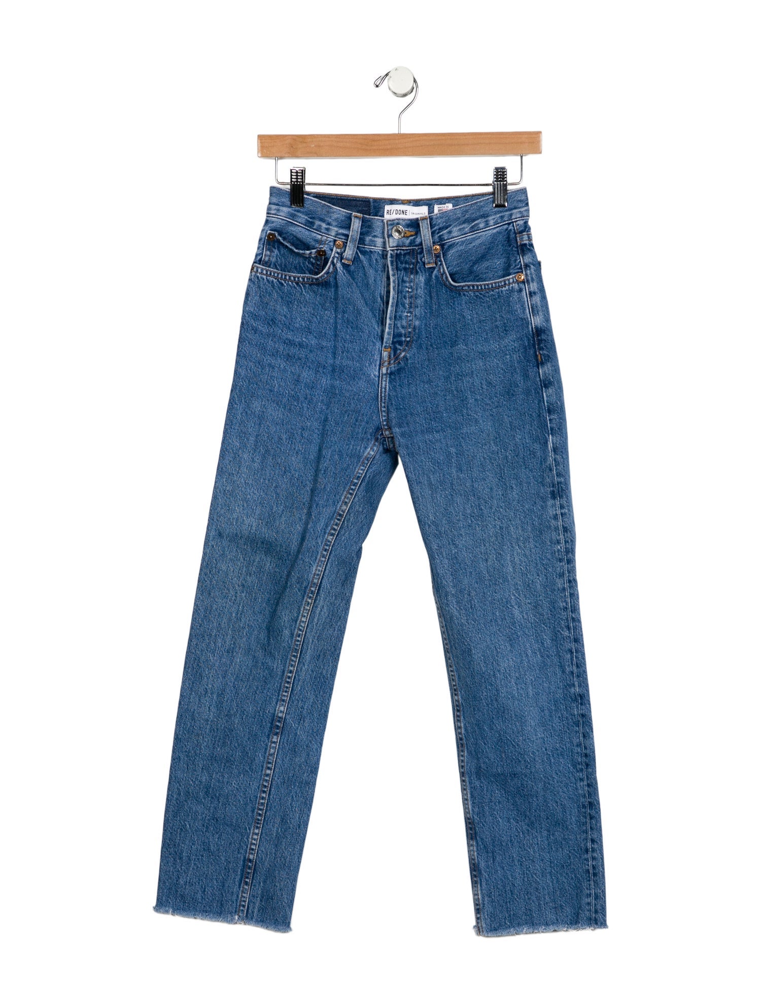 RE/DONE Mid-Rise Straight Leg Jeans