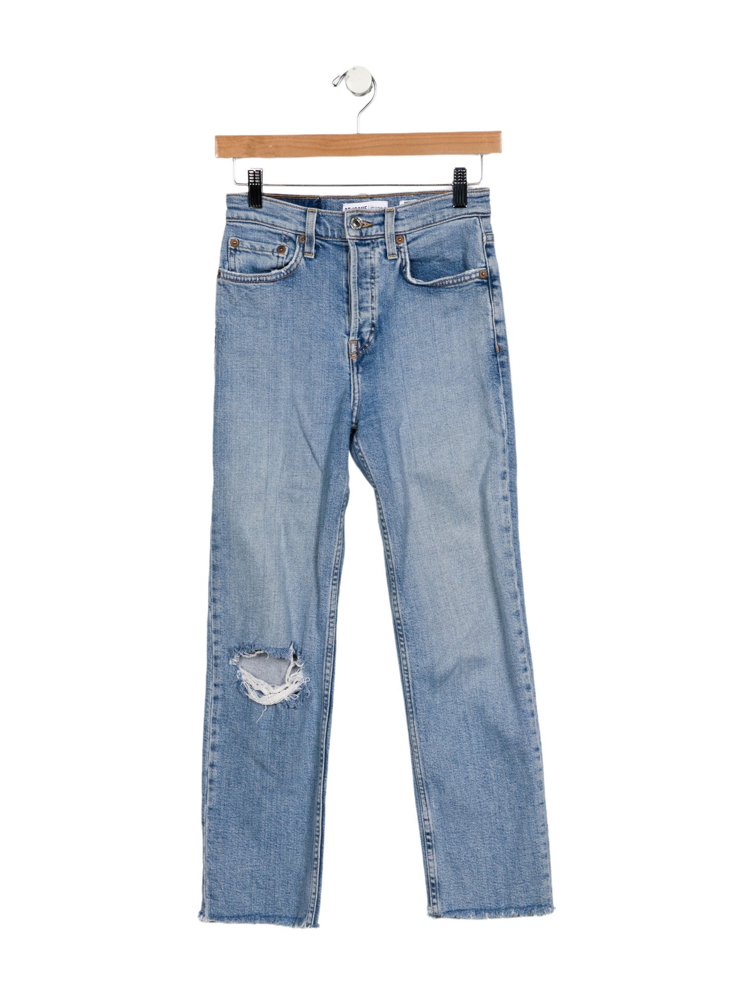 RE/DONE Mid-Rise Straight Leg Jeans