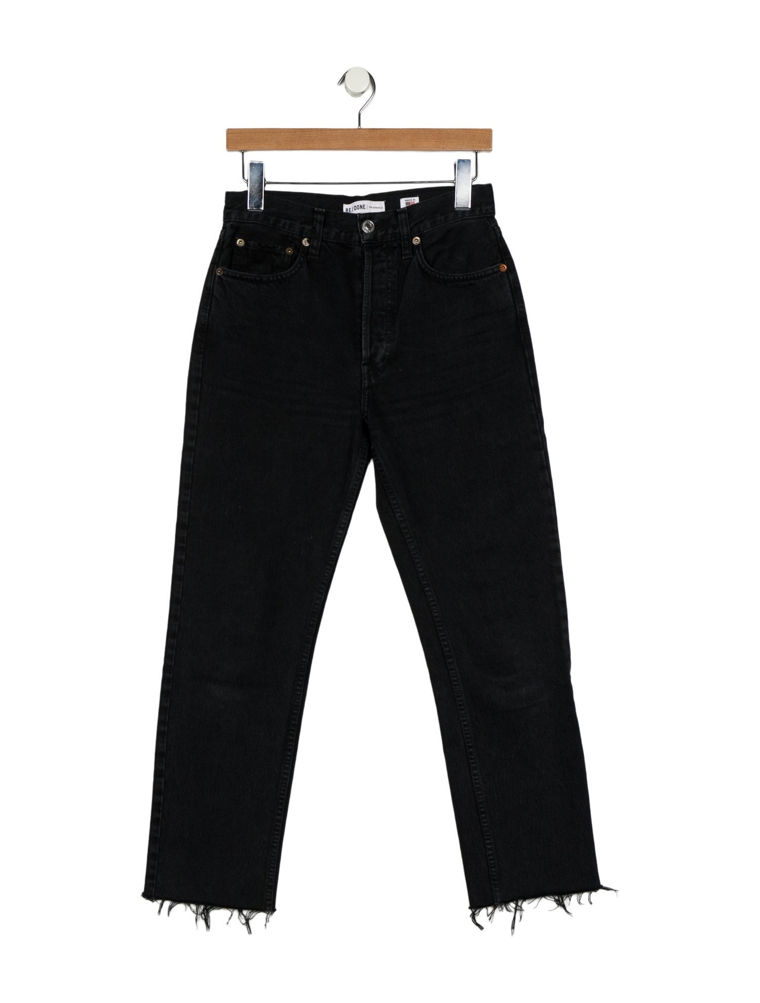 RE/DONE High-Rise Straight Leg Jeans