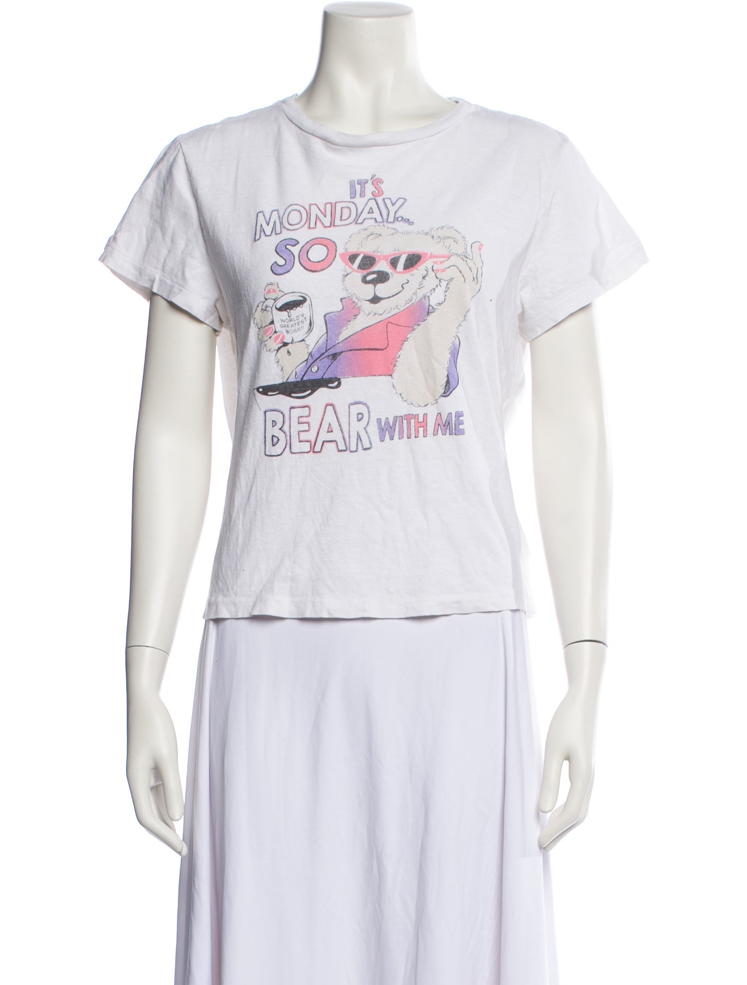 RE/DONE Graphic Print Crew Neck T-Shirt