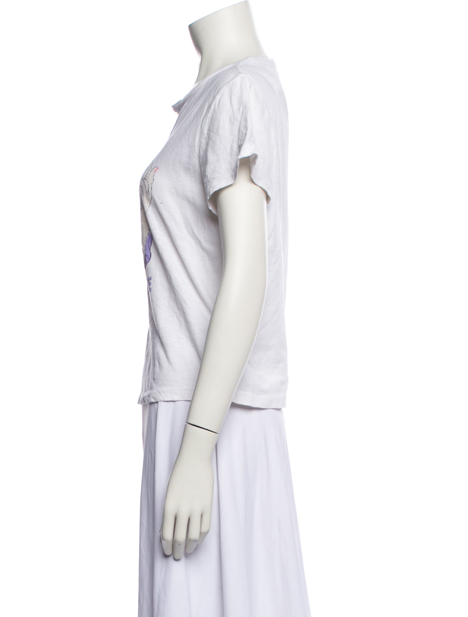 RE/DONE Graphic Print Crew Neck T-Shirt