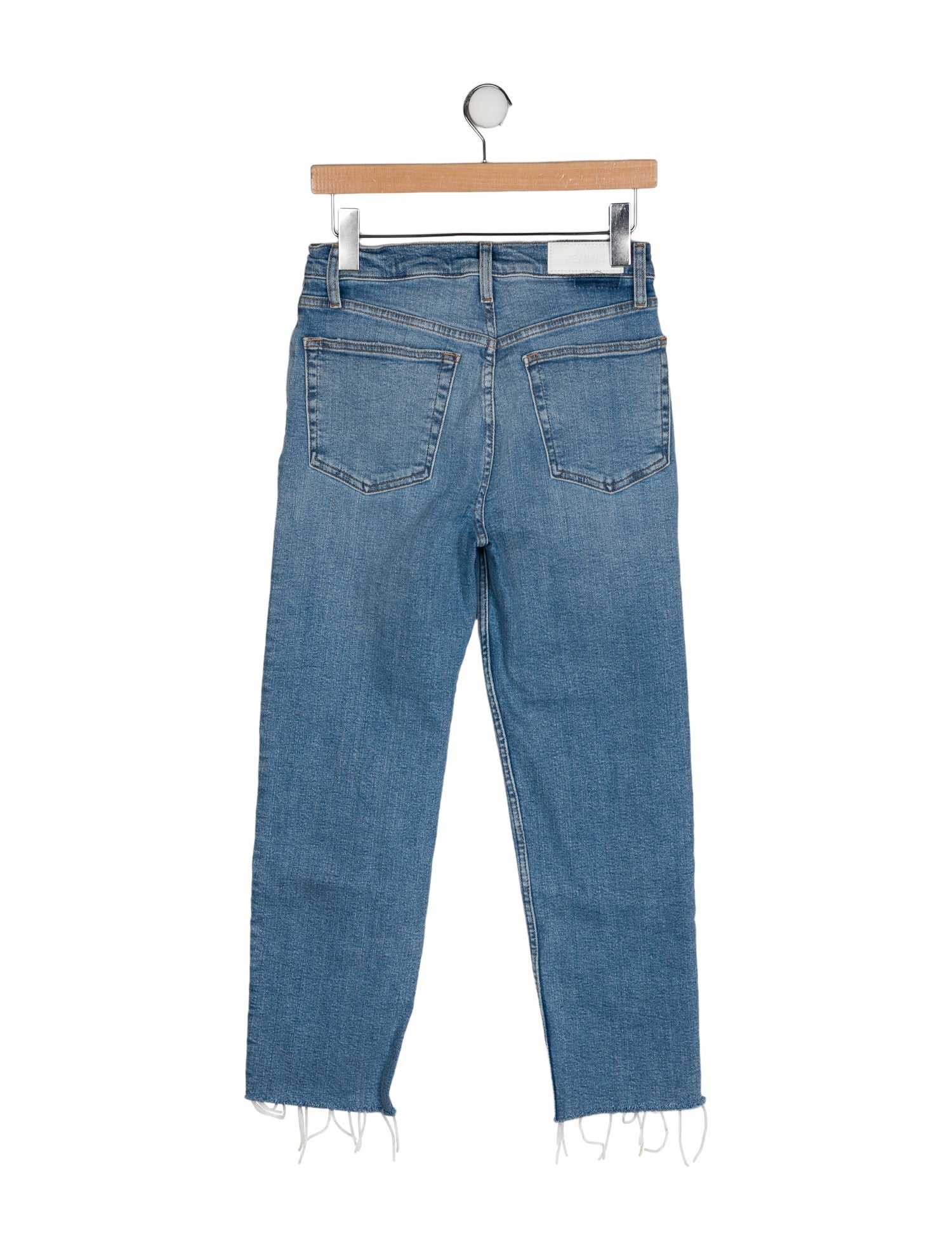 RE/DONE High-Rise Straight Leg Jeans