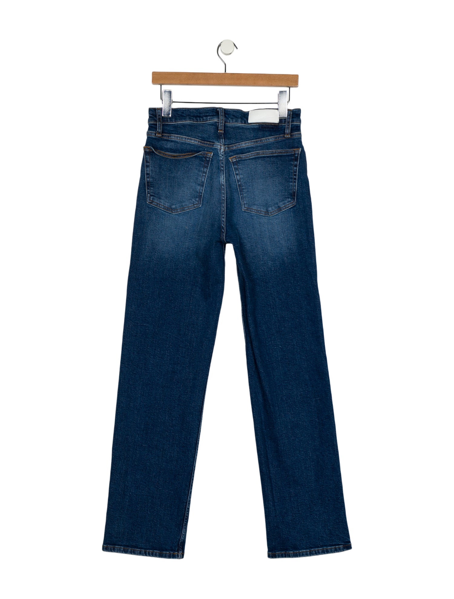 RE/DONE High-Rise Straight Leg Jeans