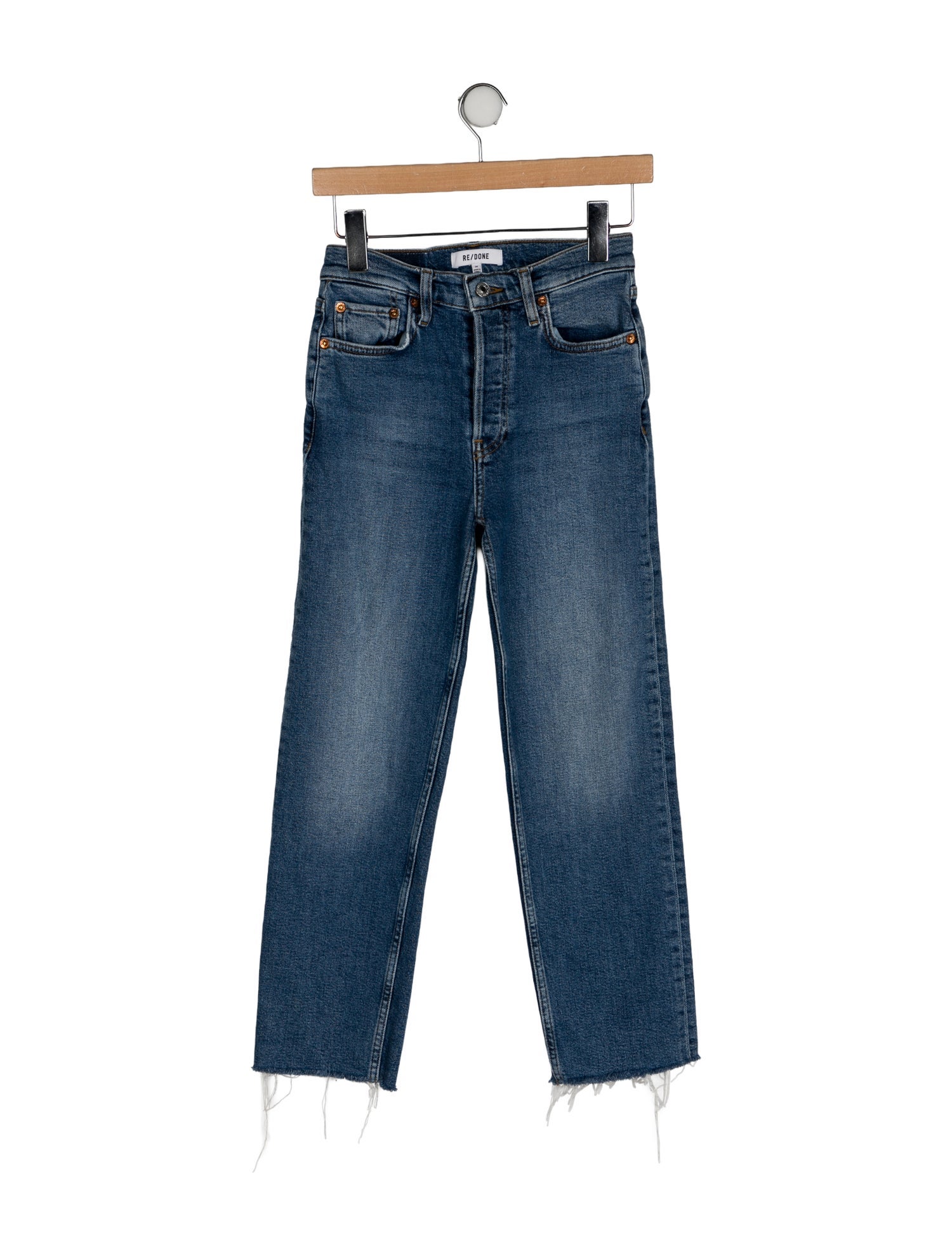 RE/DONE Mid-Rise Straight Leg Jeans