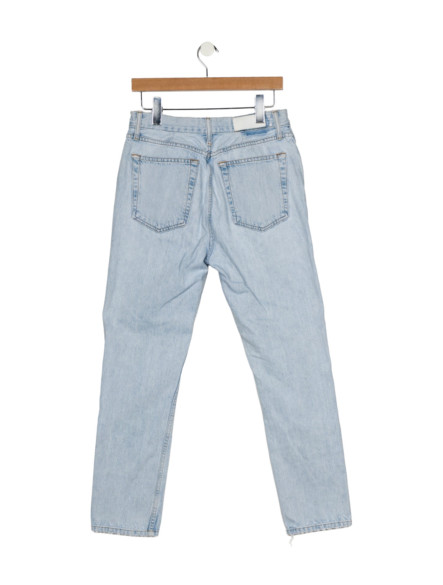 RE/DONE High-Rise Straight Leg Jeans