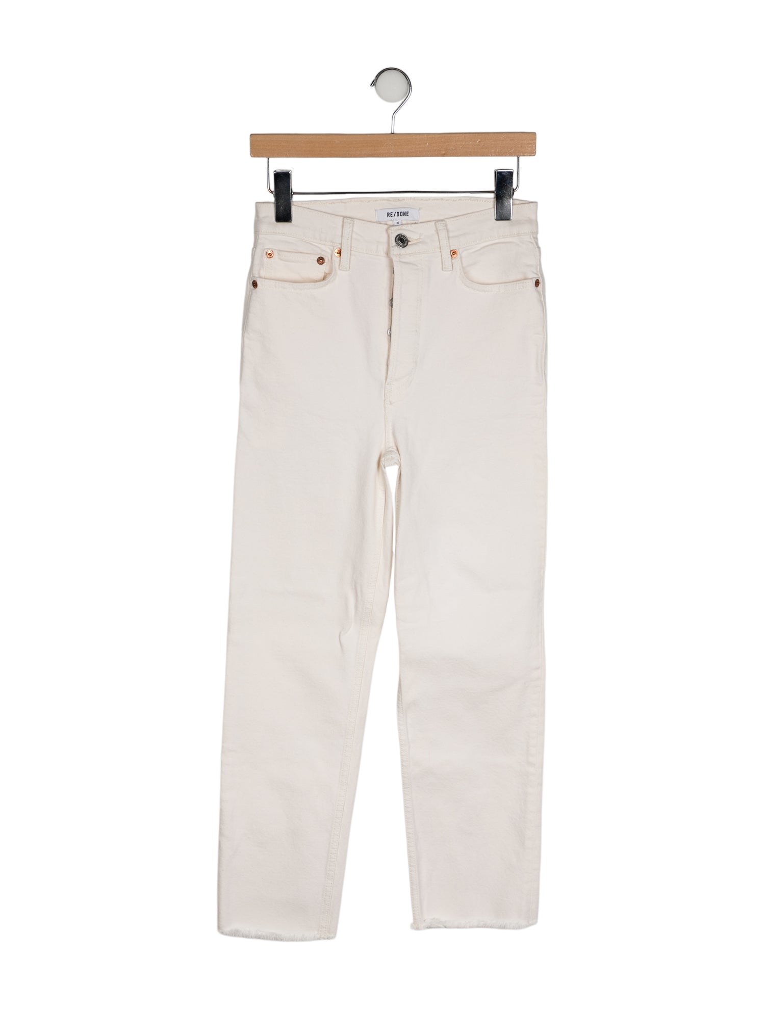 RE/DONE High-Rise Straight Leg Jeans