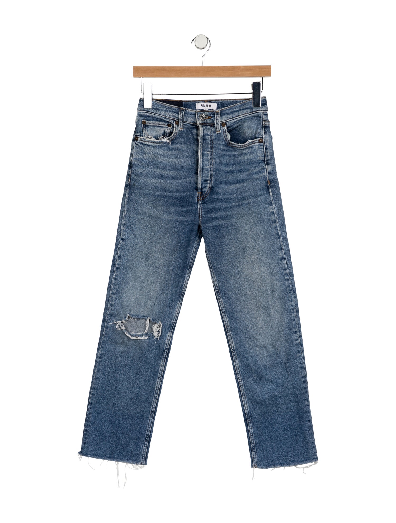 RE/DONE Mid-Rise Straight Leg Jeans