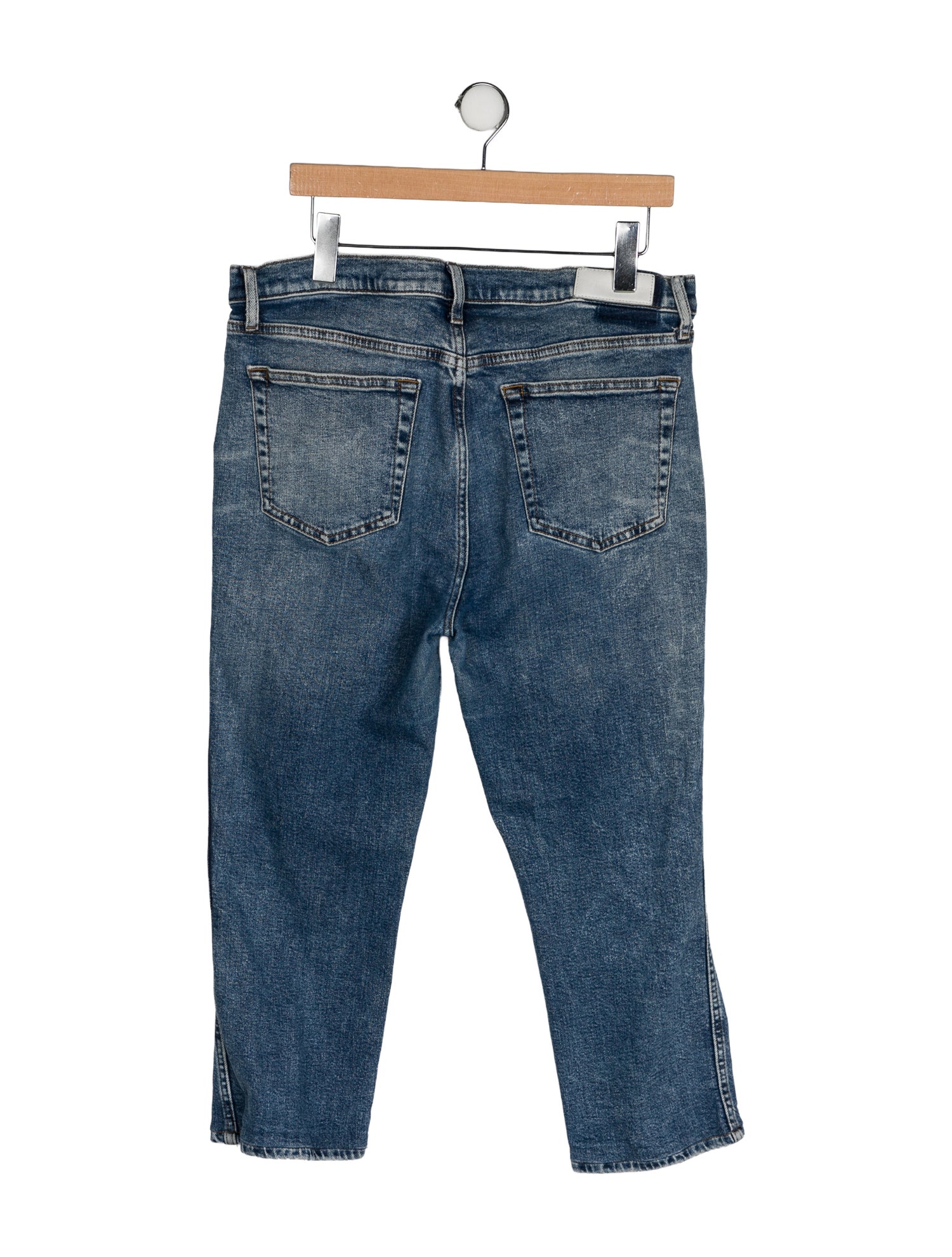 RE/DONE High-Rise Straight Leg Jeans