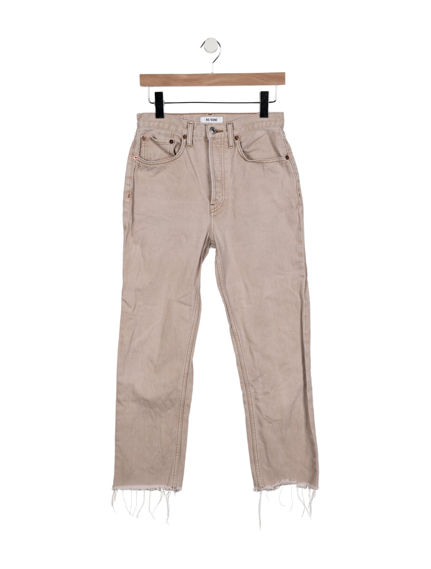 RE/DONE High-Rise Straight Leg Jeans