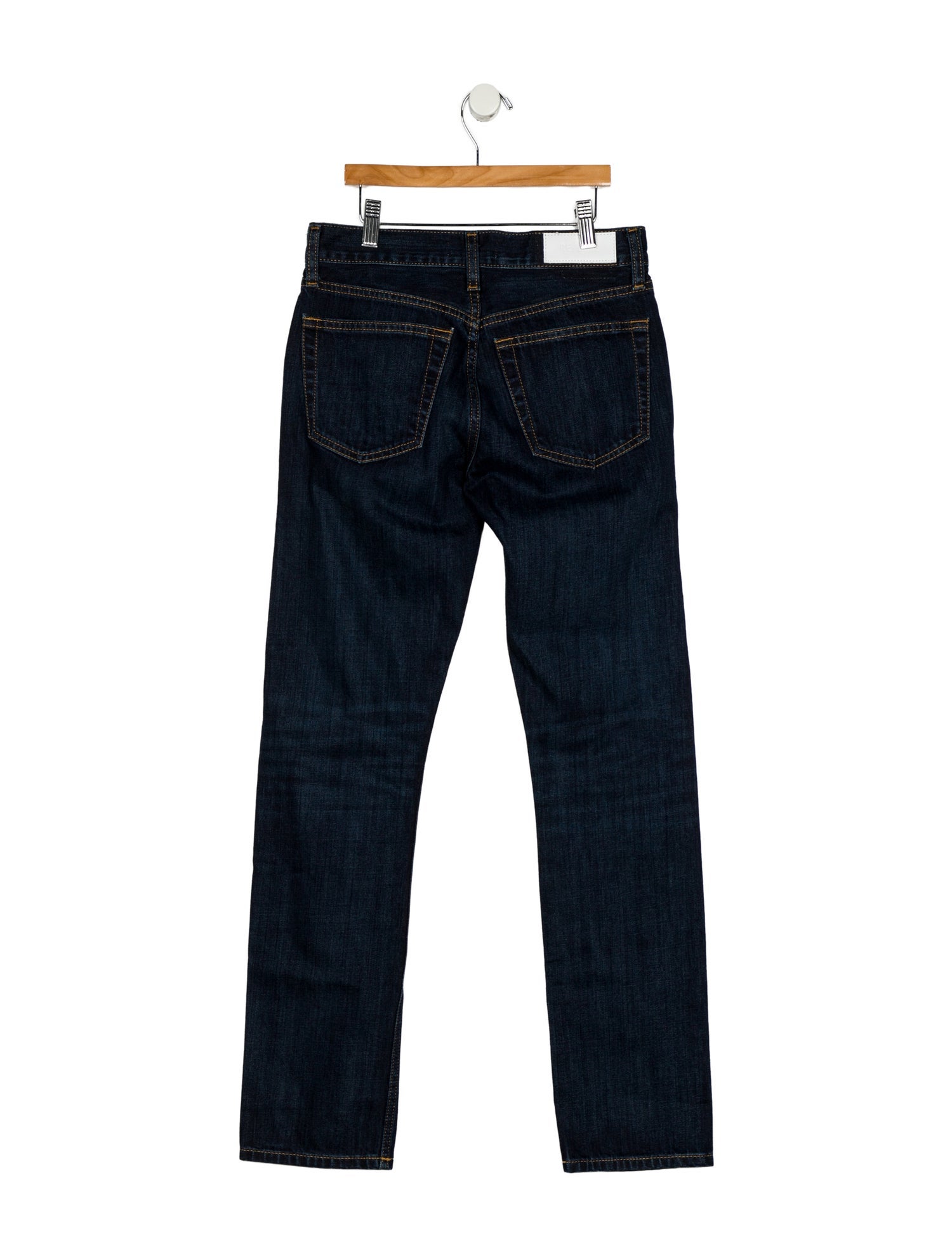 RE/DONE Mid-Rise Straight Leg Jeans