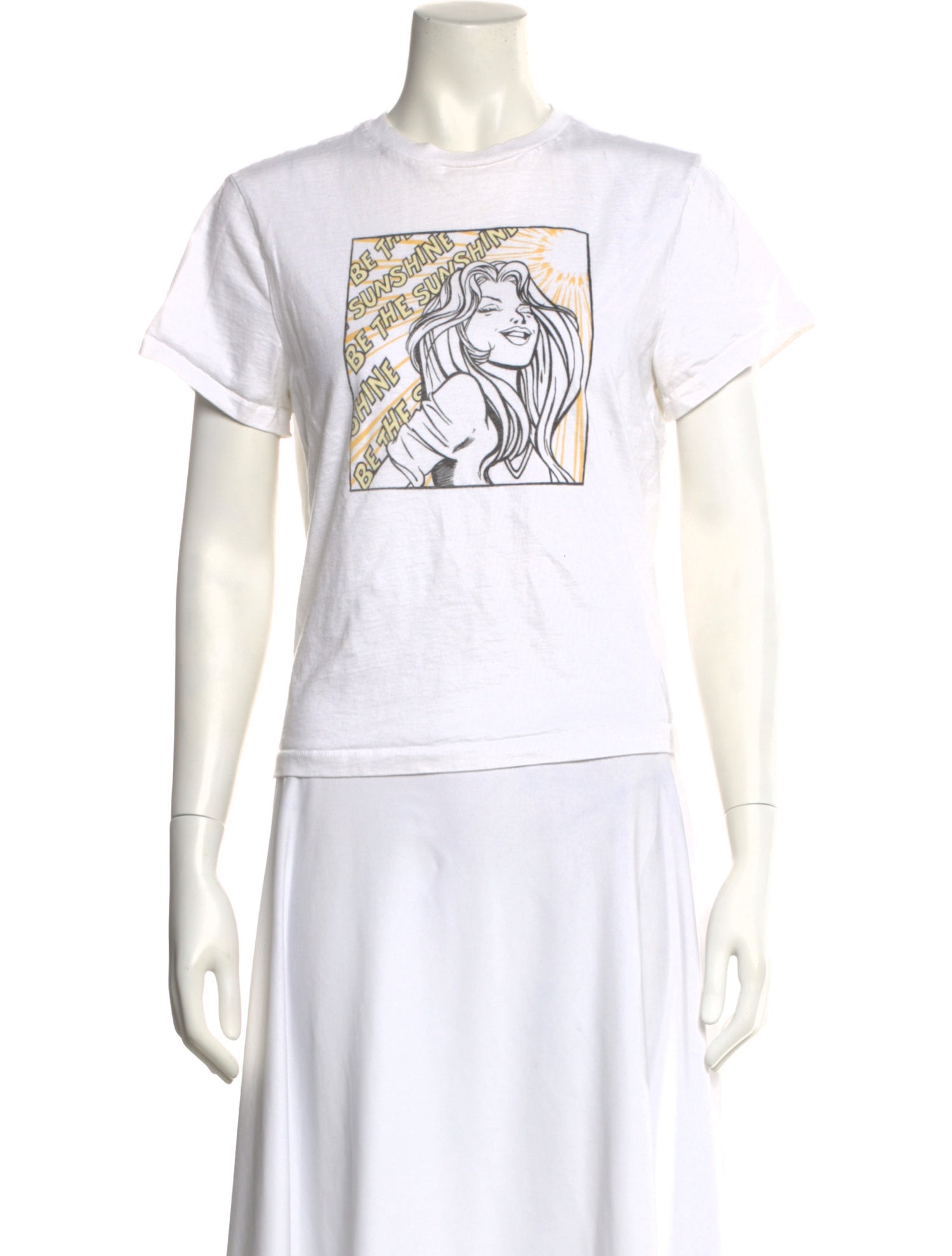 RE/DONE Graphic Print Crew Neck T-Shirt