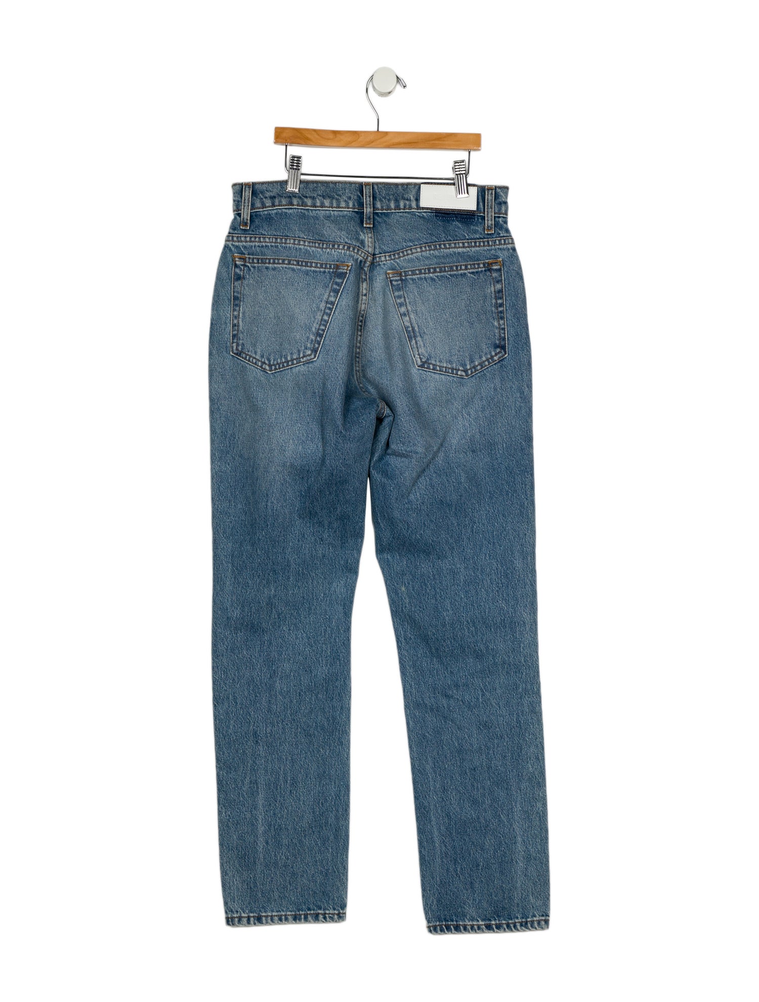 RE/DONE High-Rise Straight Leg Jeans