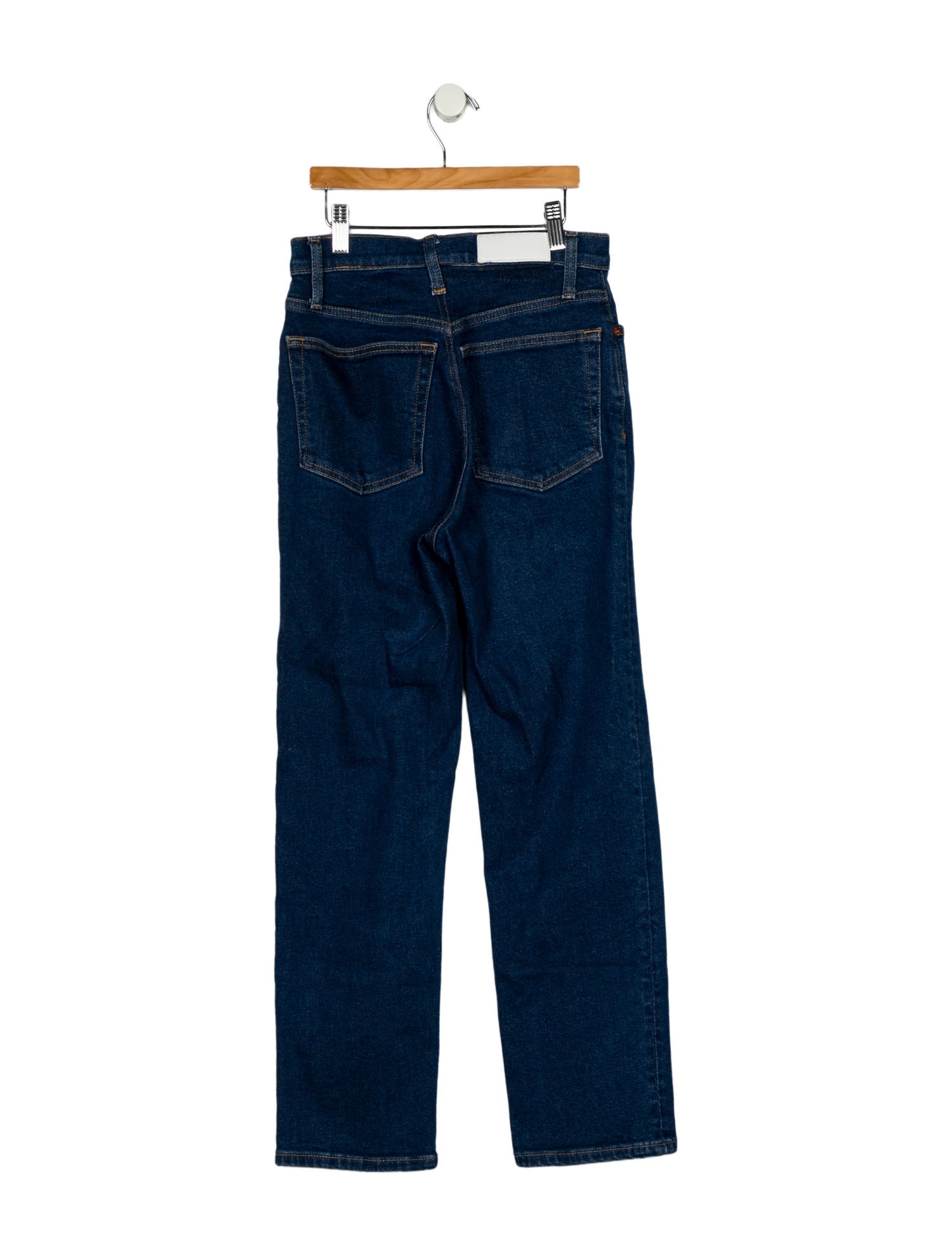 RE/DONE High-Rise Straight Leg Jeans