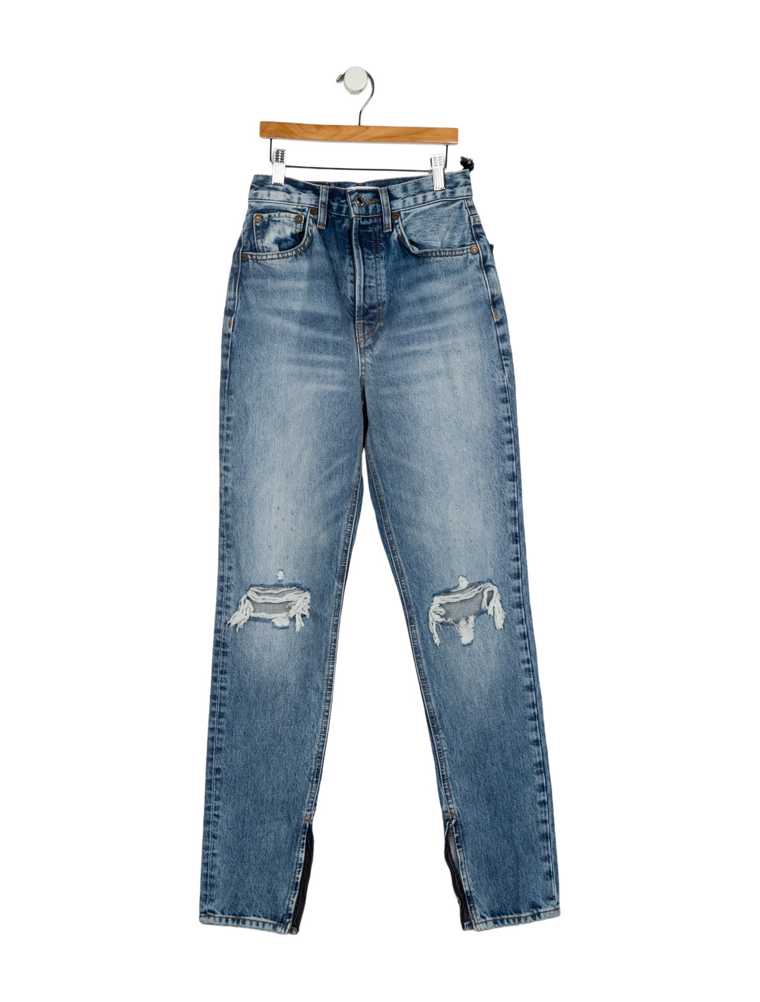RE/DONE High-Rise Straight Leg Jeans w/ Tags