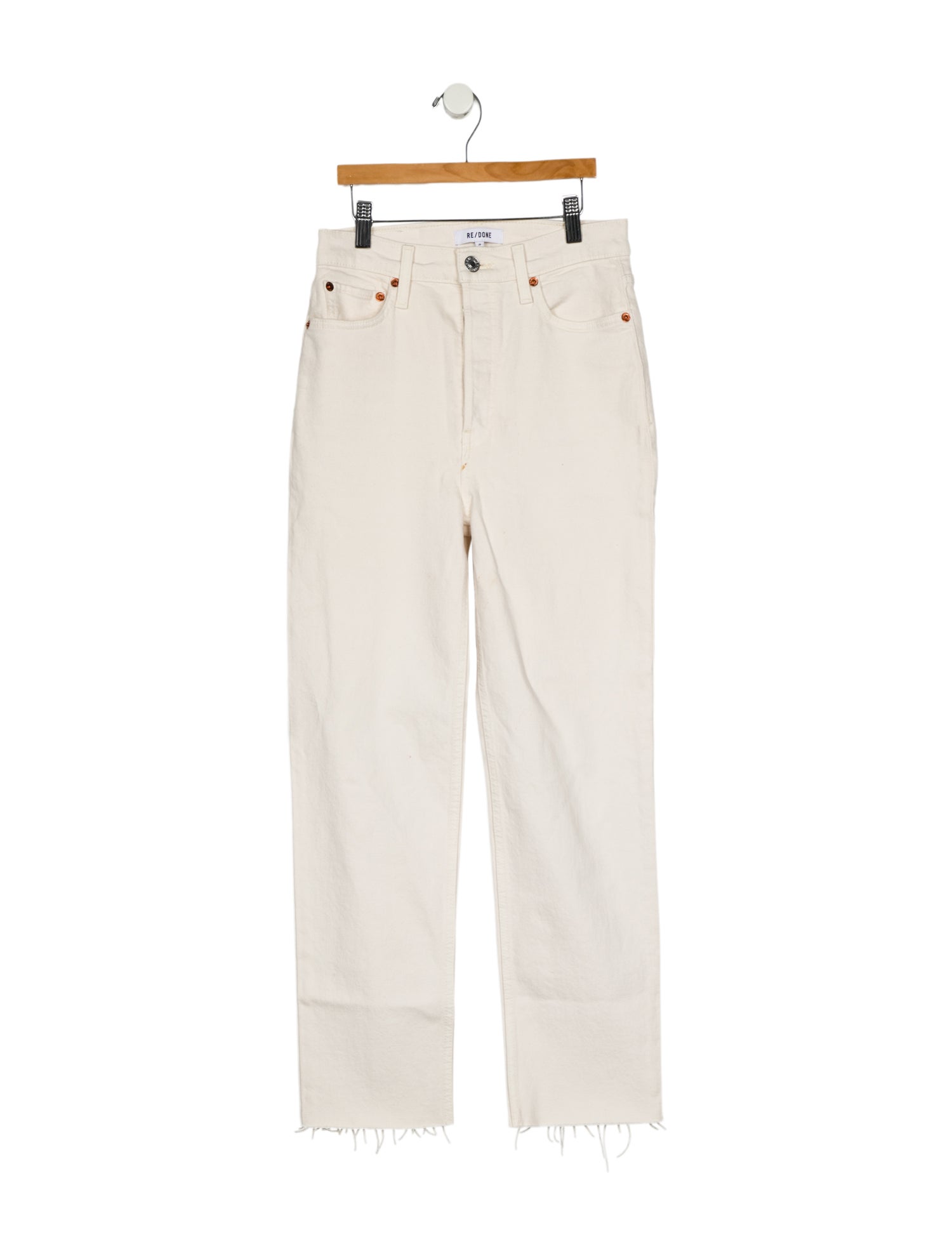 RE/DONE High-Rise Straight Leg Jeans