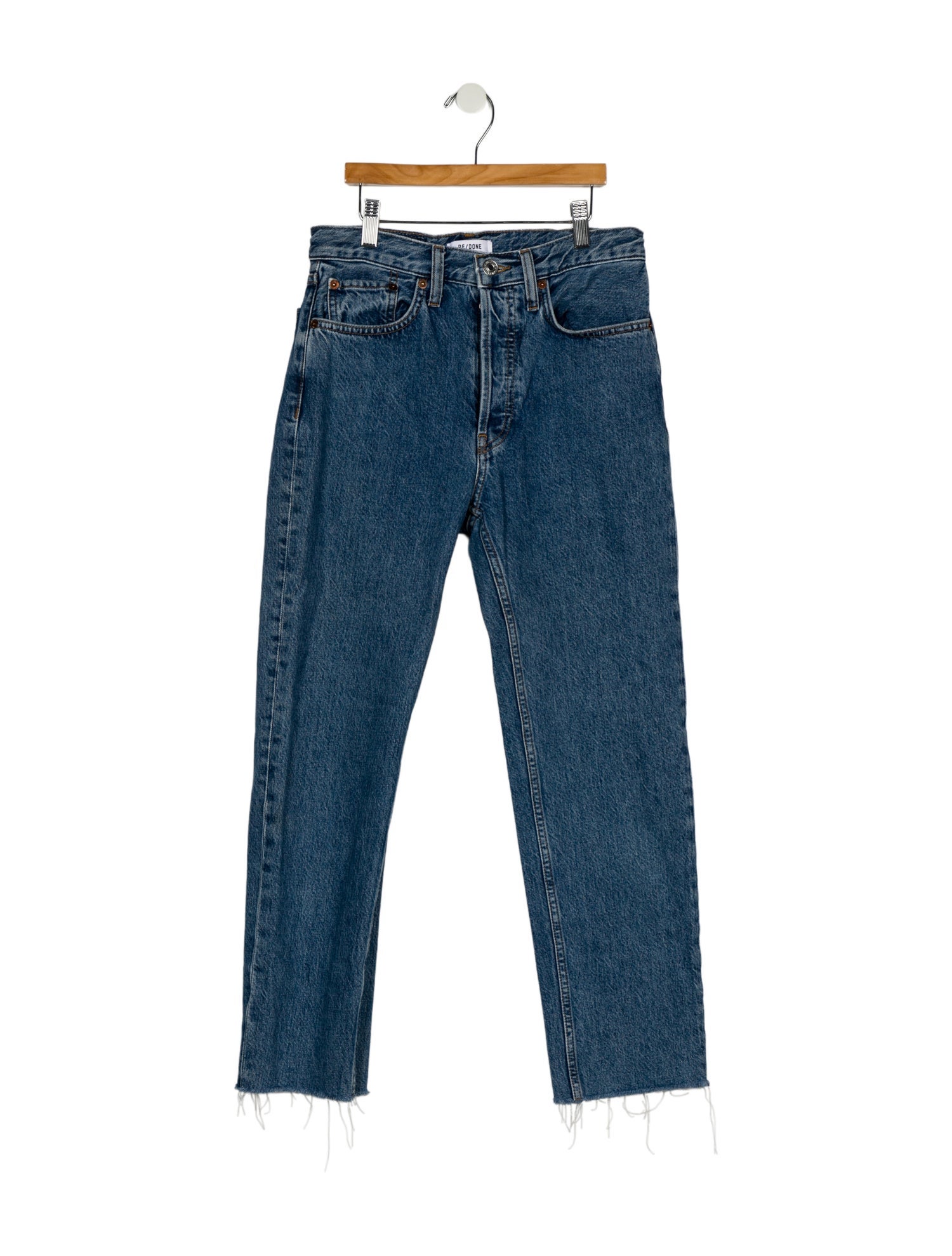 RE/DONE Mid-Rise Straight Leg Jeans