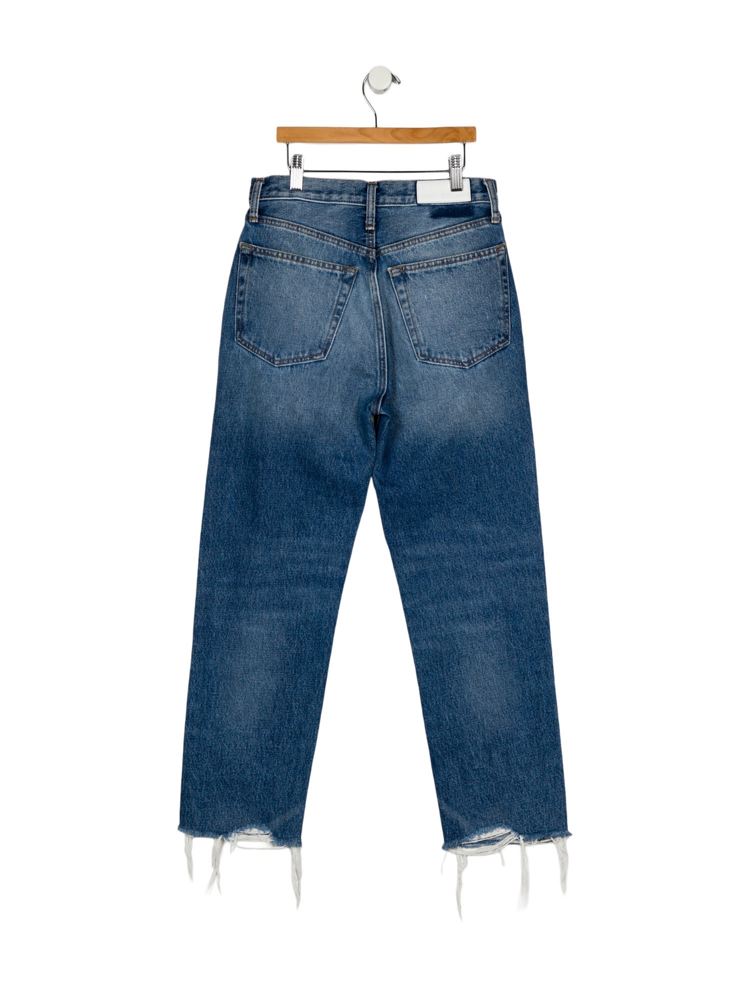RE/DONE High-Rise Straight Leg Jeans