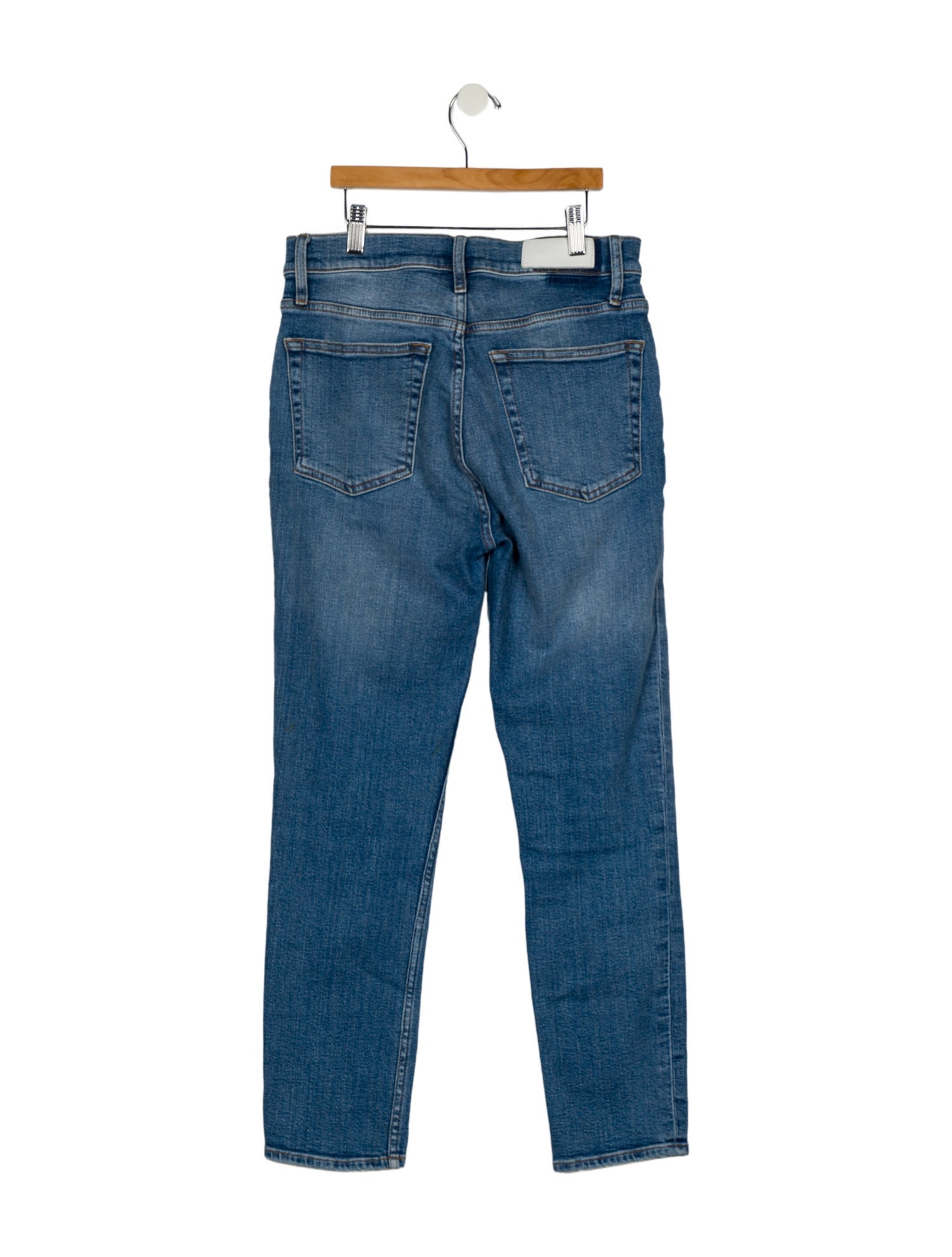 RE/DONE High-Rise Straight Leg Jeans