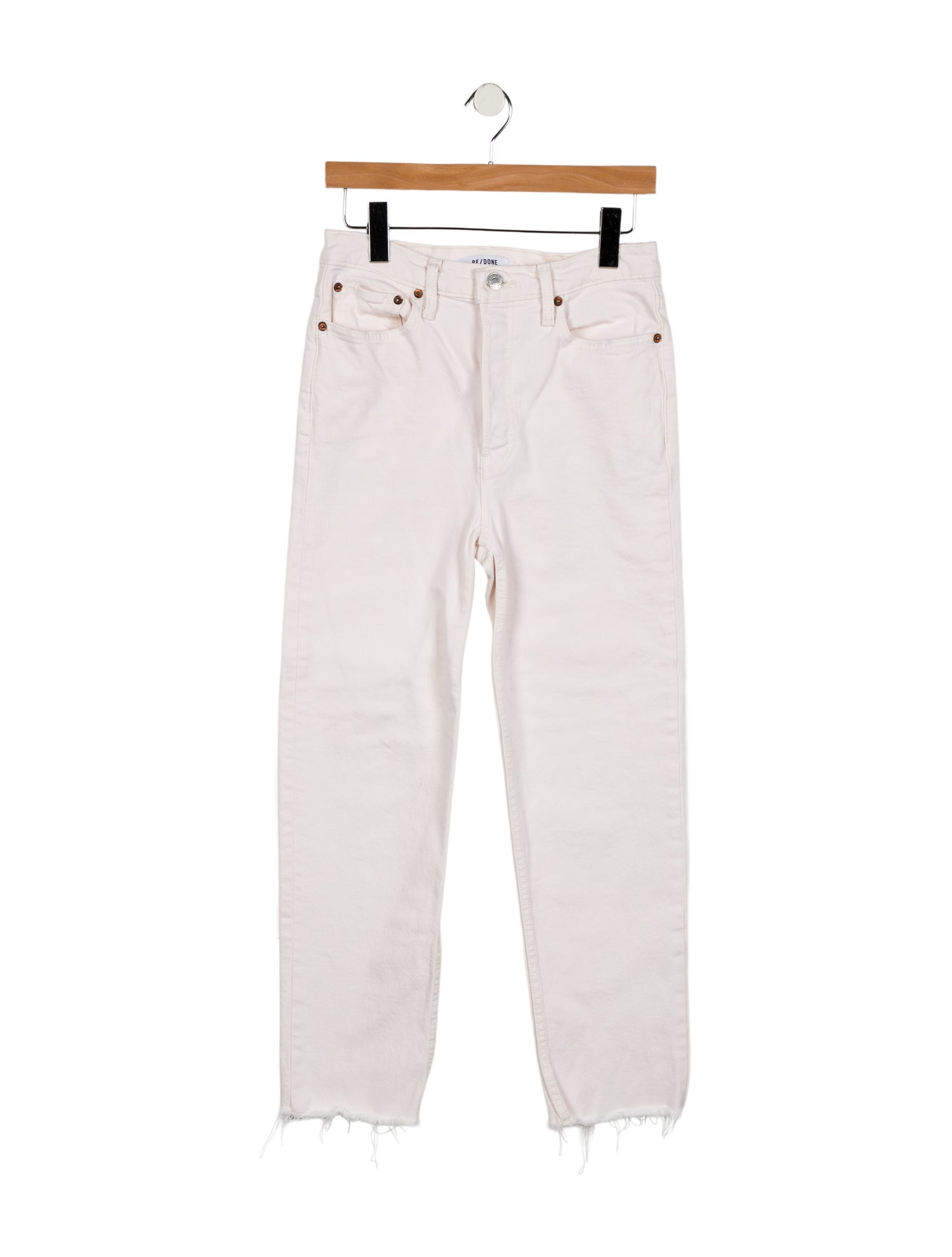 RE/DONE High-Rise Straight Leg Jeans