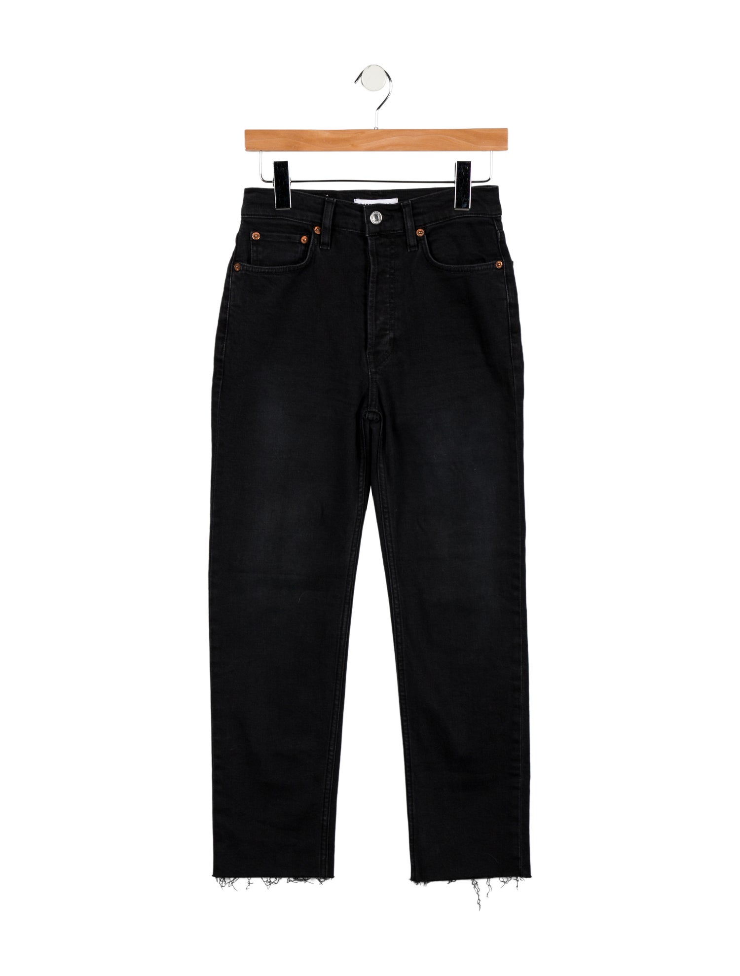 RE/DONE High-Rise Straight Leg Jeans