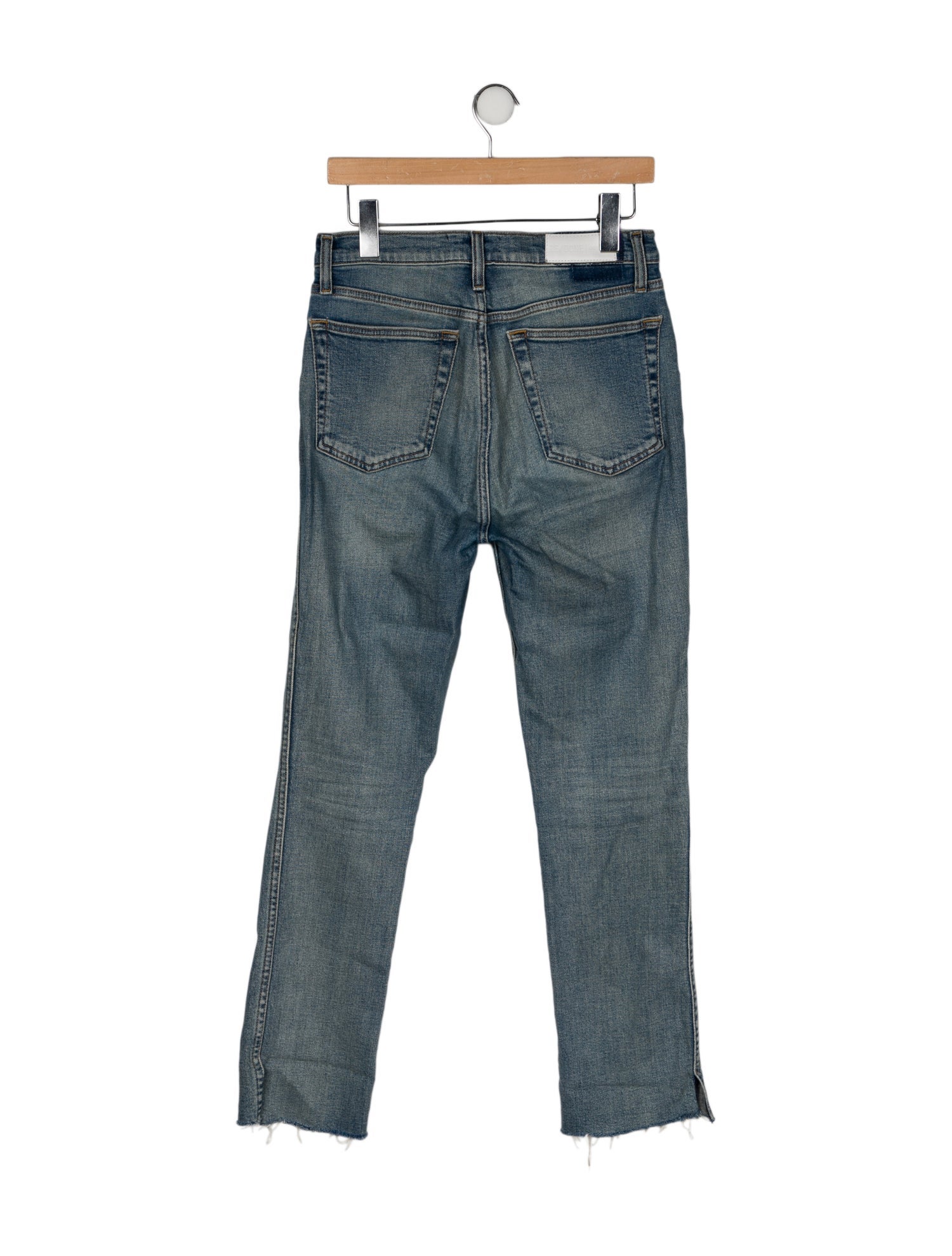 RE/DONE High-Rise Straight Leg Jeans