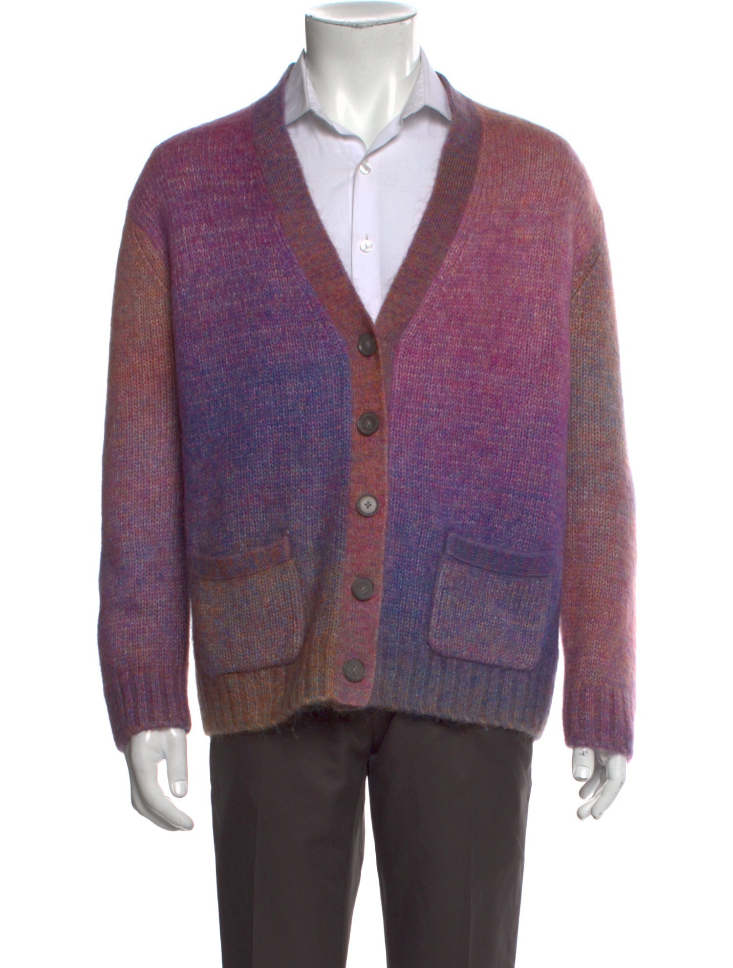 RE/DONE Printed V-Neck Cardigan