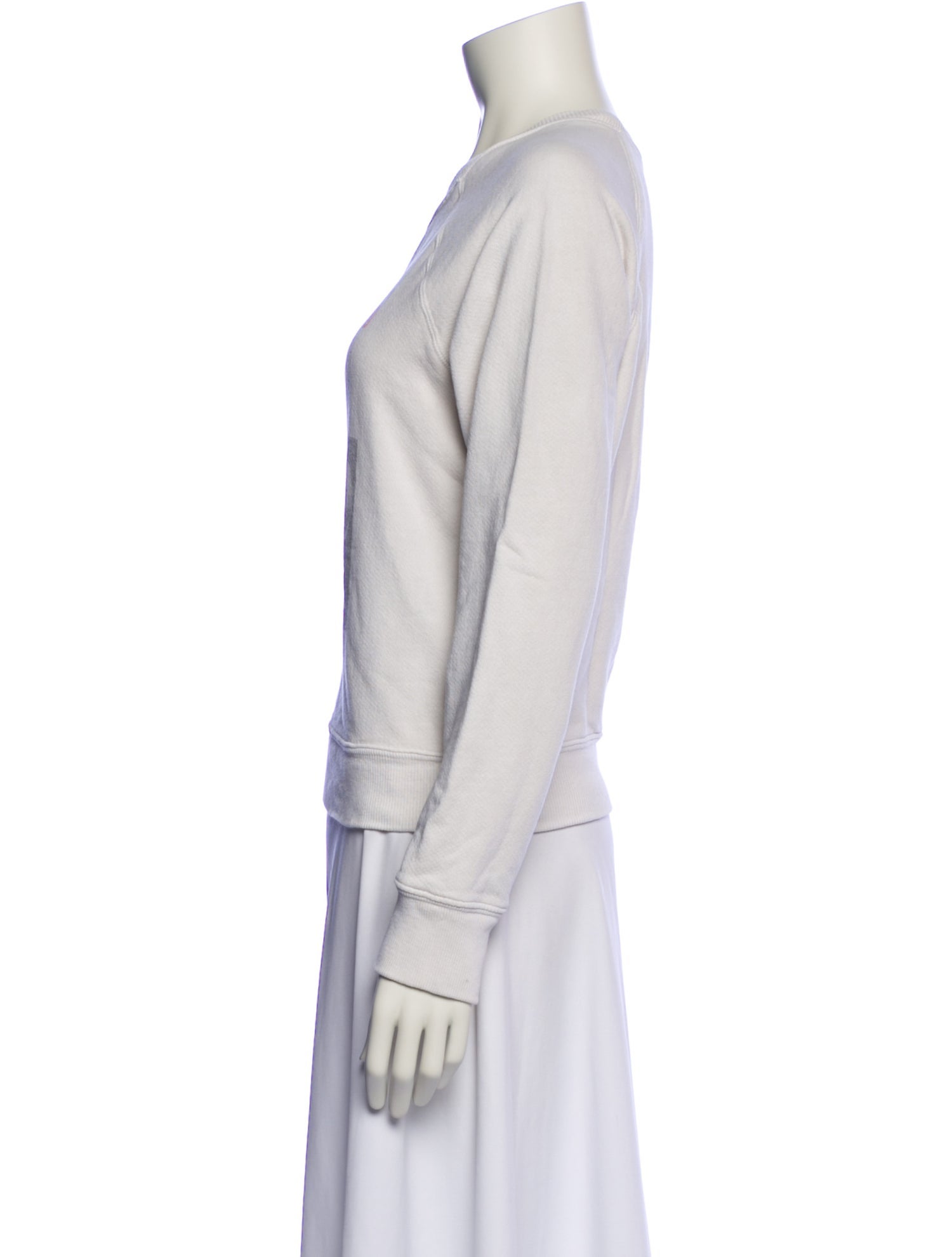 RE/DONE Graphic Print Crew Neck Sweatshirt