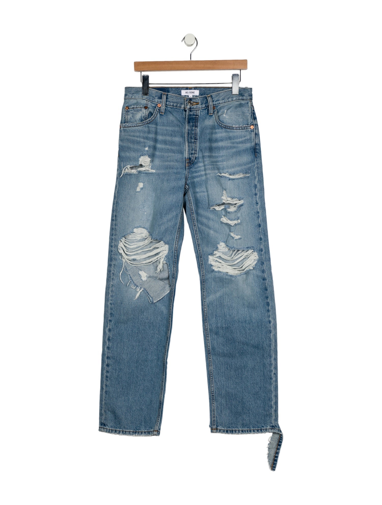 RE/DONE Mid-Rise Wide Leg Jeans