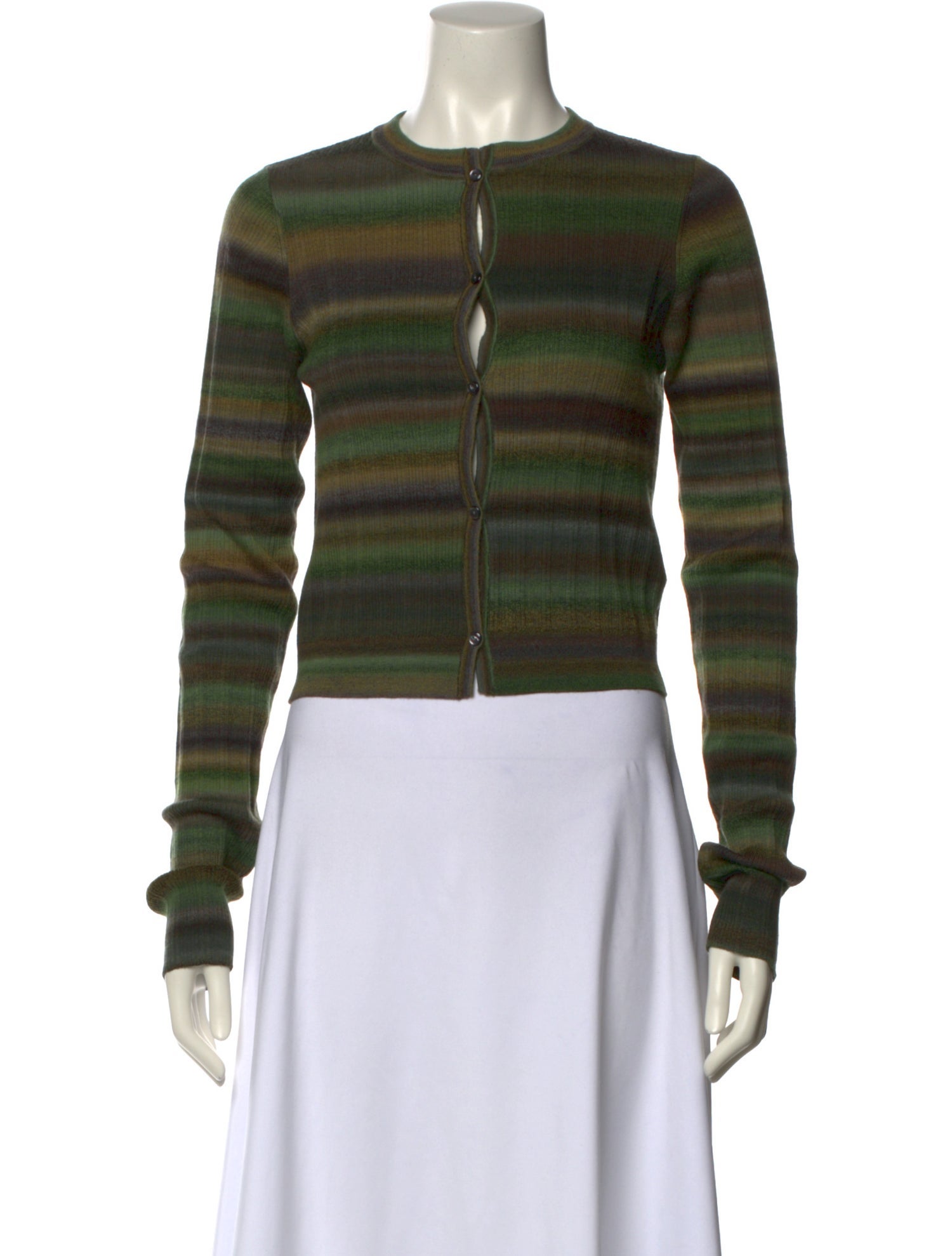 RE/DONE Wool Striped Crop Top