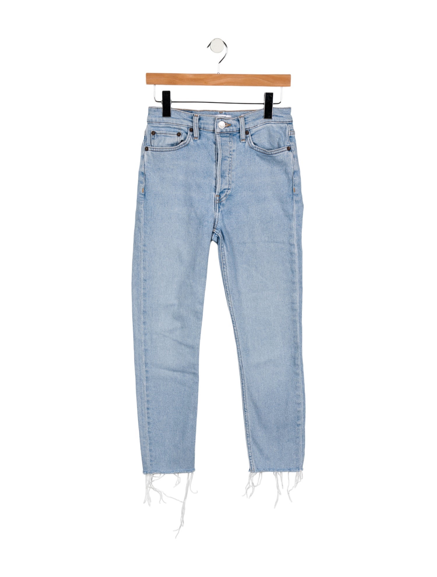 RE/DONE High-Rise Straight Leg Jeans