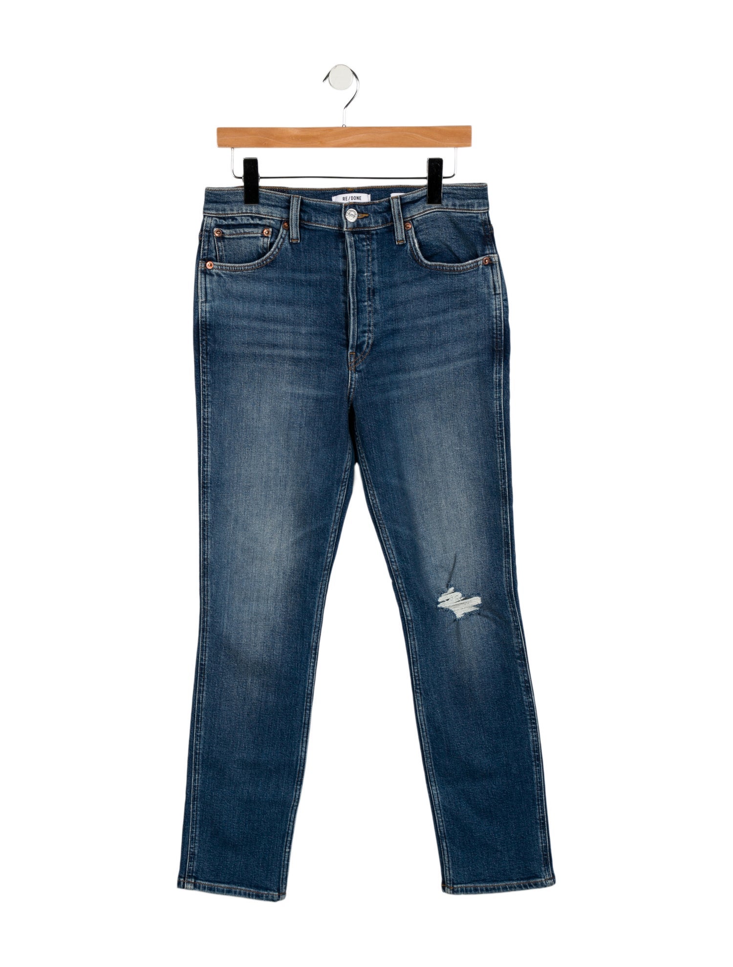 RE/DONE Mid-Rise Straight Leg Jeans