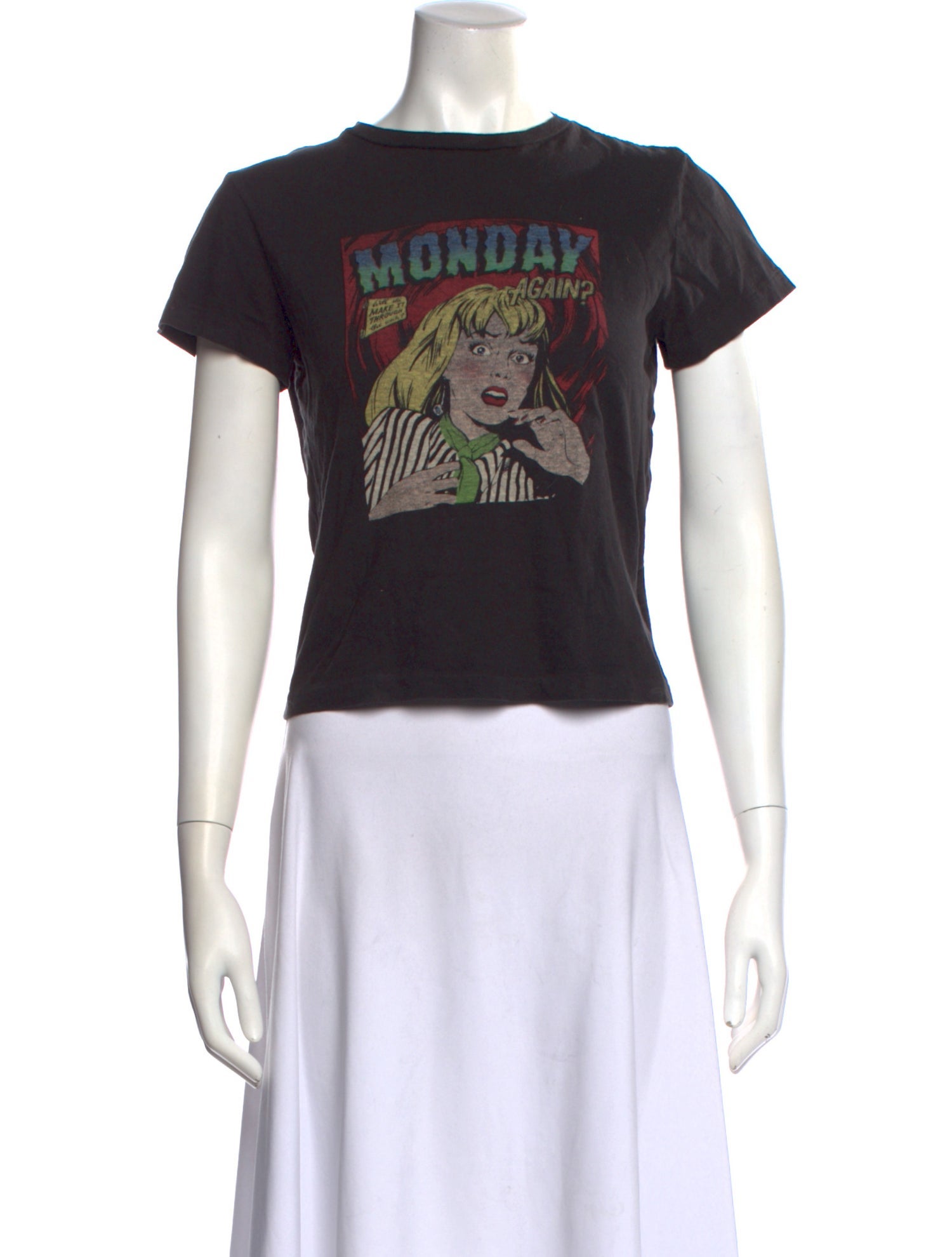 RE/DONE Graphic Print Crew Neck T-Shirt