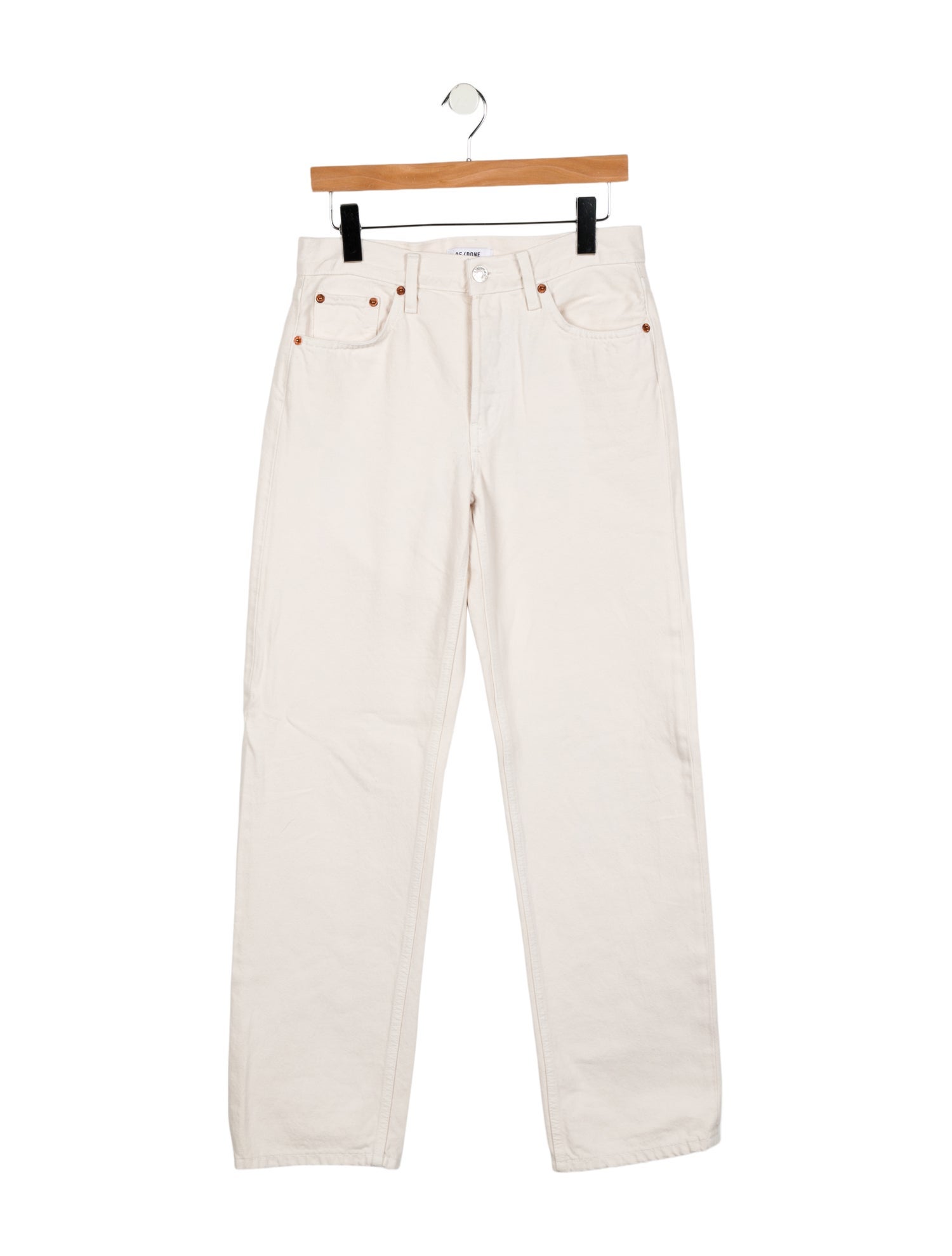 RE/DONE Mid-Rise Straight Leg Jeans