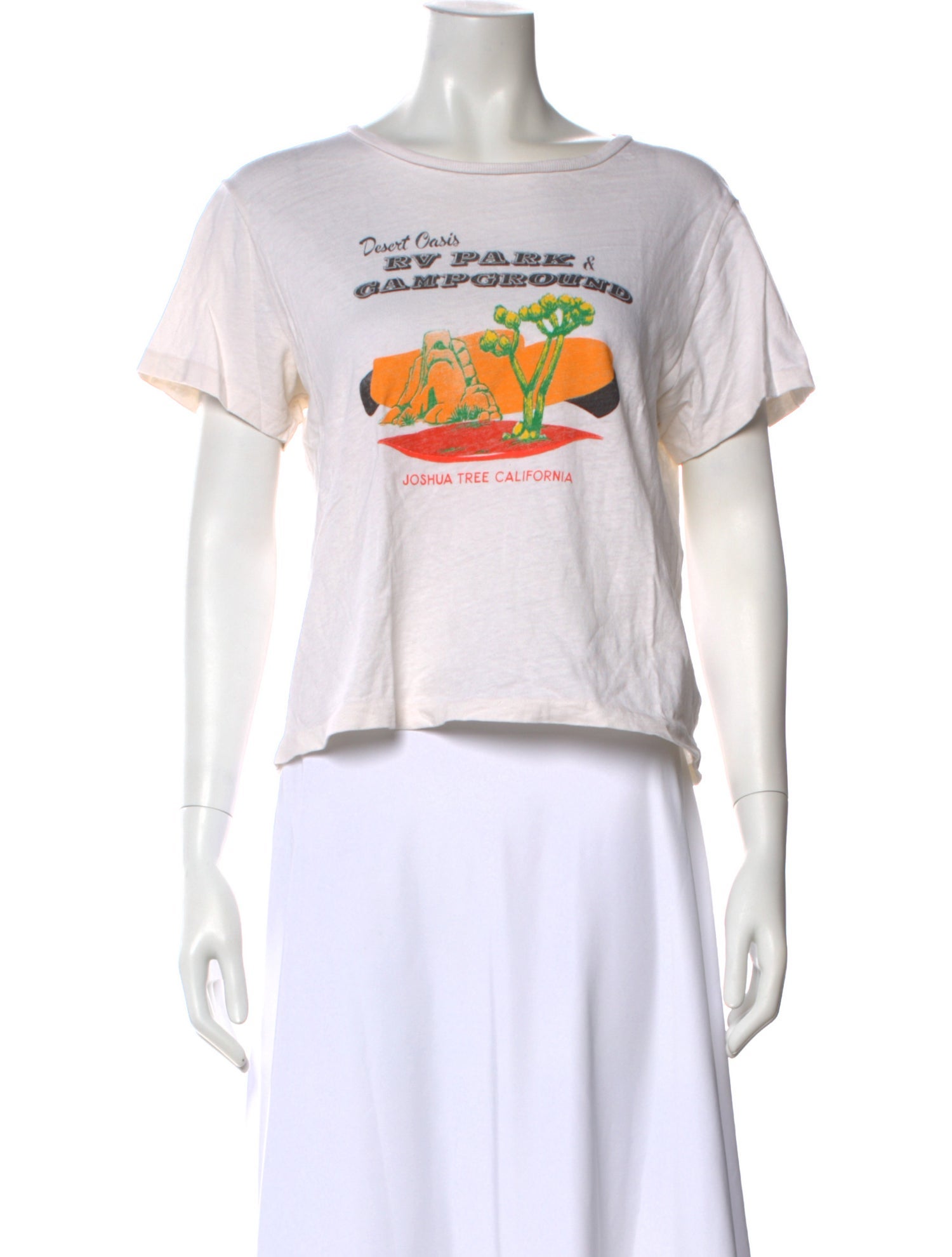 RE/DONE Graphic Print Crew Neck T-Shirt