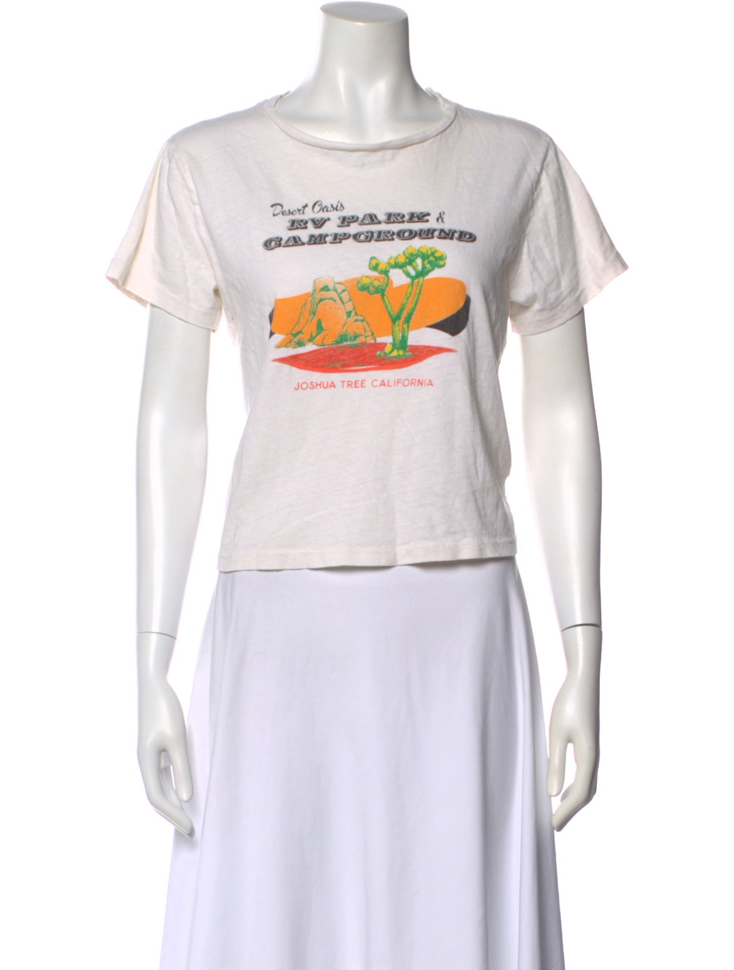 RE/DONE Graphic Print Crew Neck T-Shirt