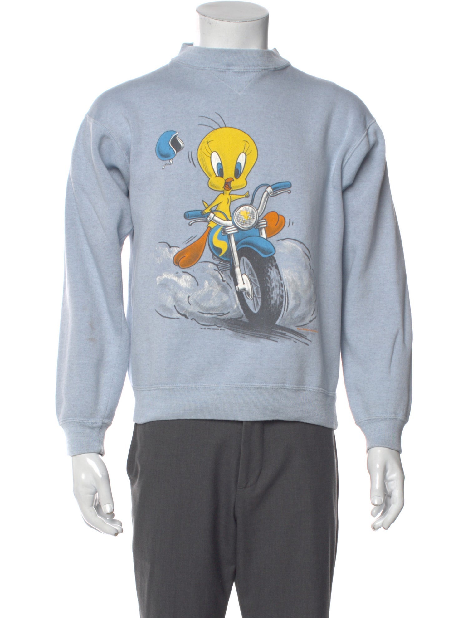 RE/DONE Graphic Print Crew Neck Sweatshirt