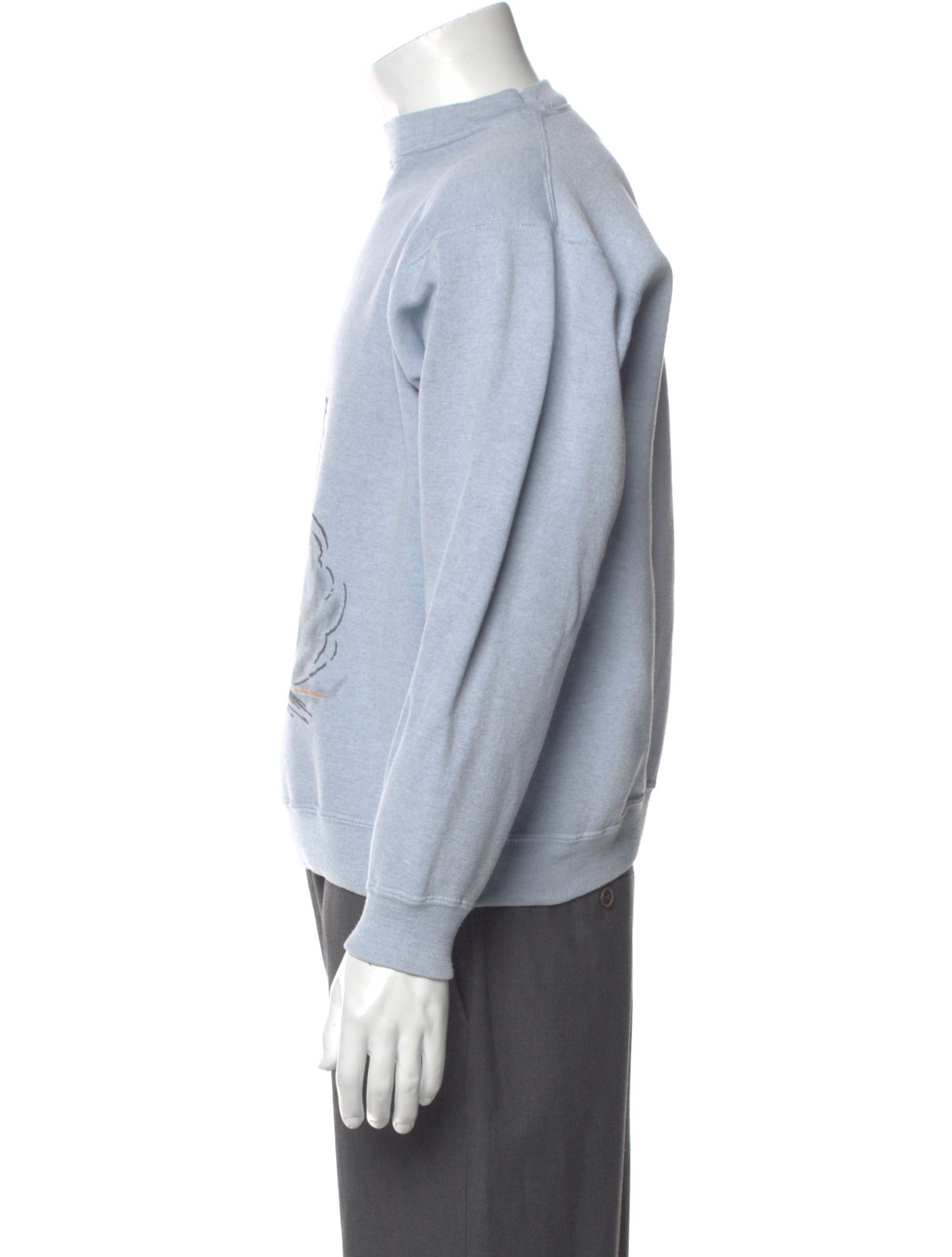 RE/DONE Graphic Print Crew Neck Sweatshirt