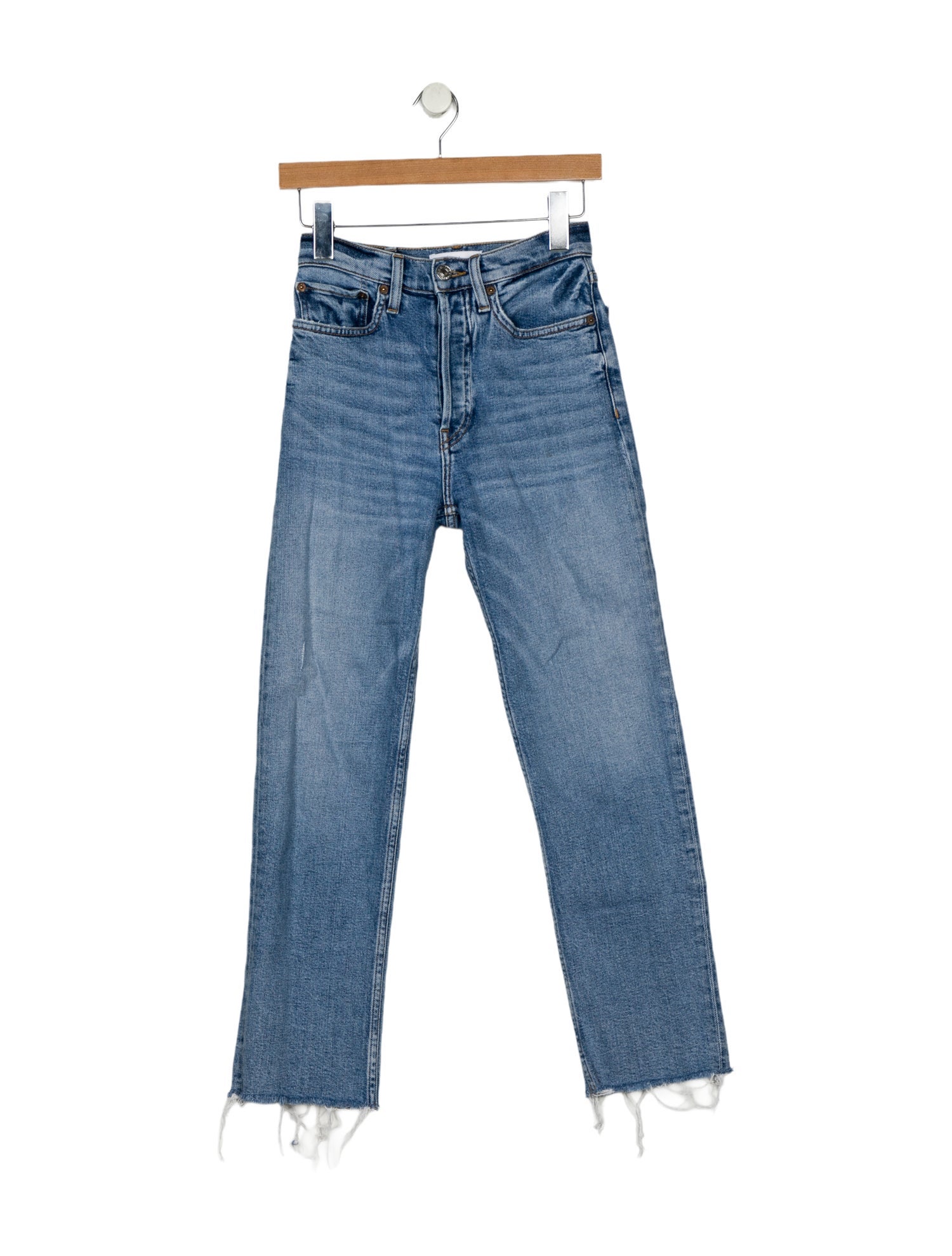 RE/DONE Mid-Rise Straight Leg Jeans