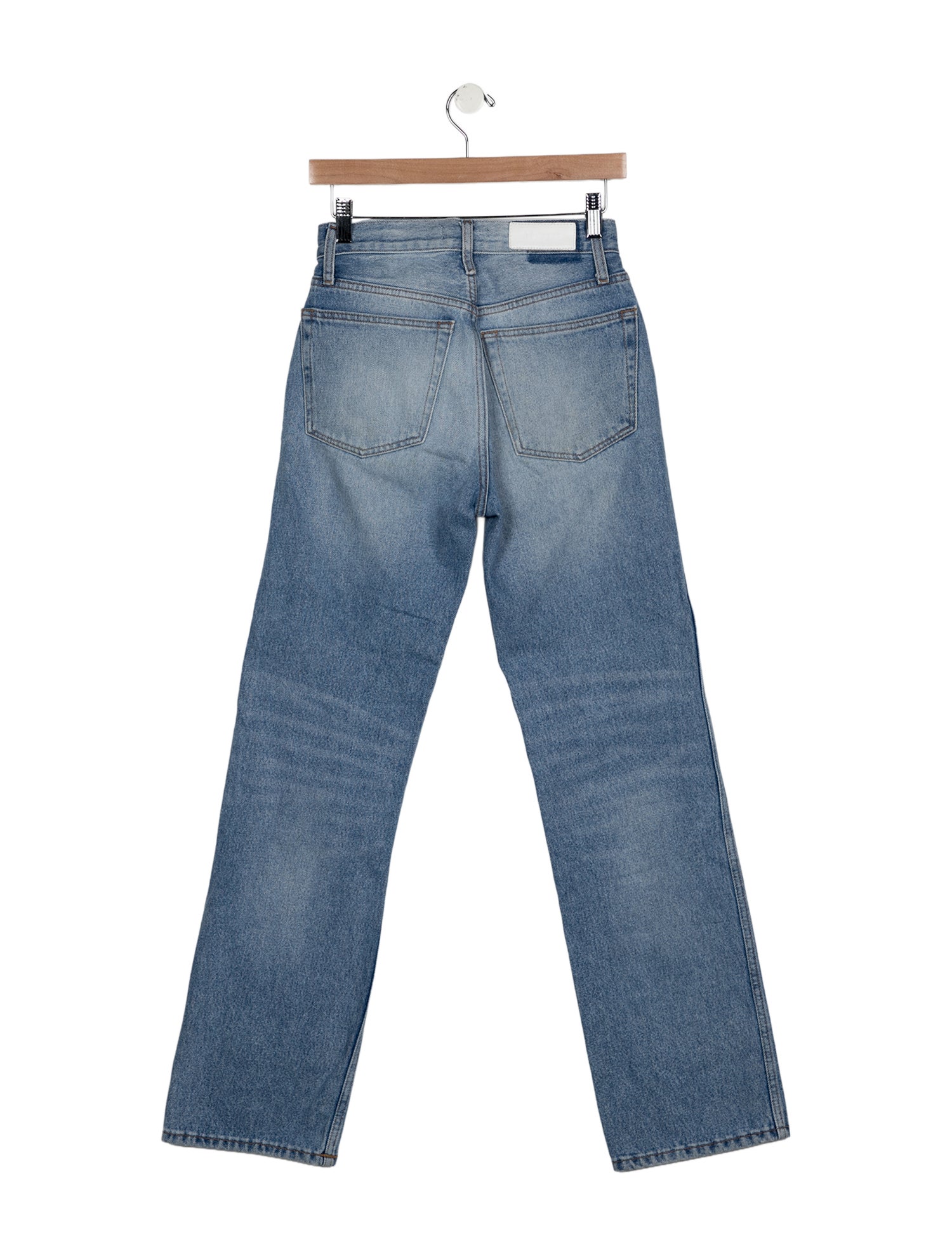 RE/DONE Mid-Rise Straight Leg Jeans