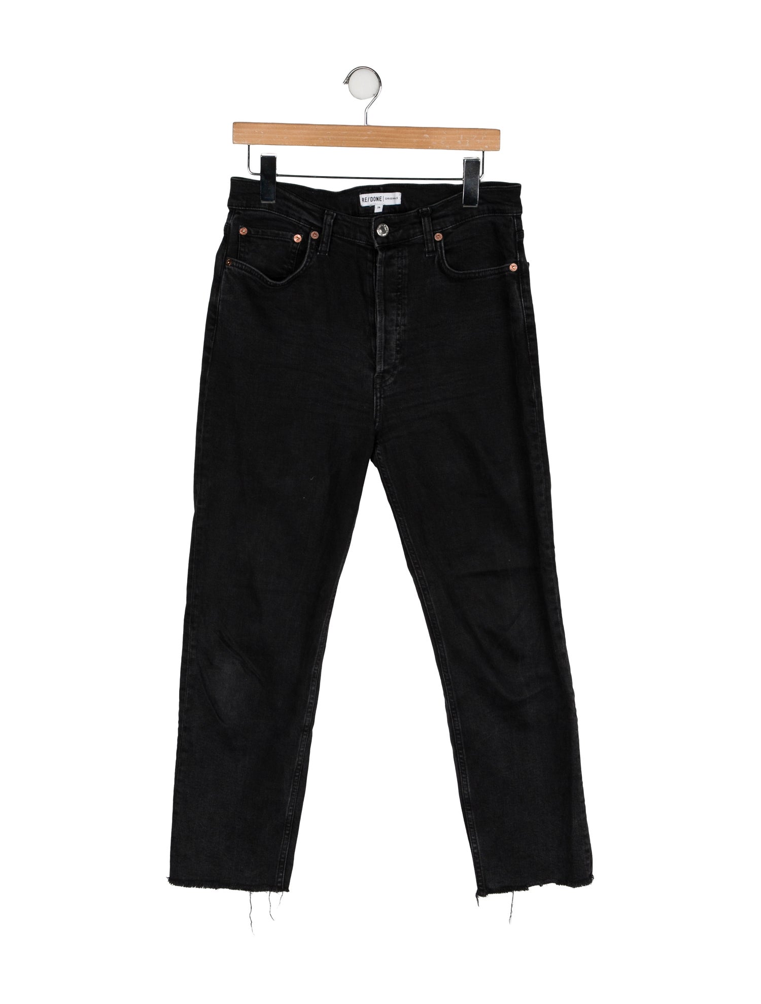 RE/DONE High-Rise Straight Leg Jeans