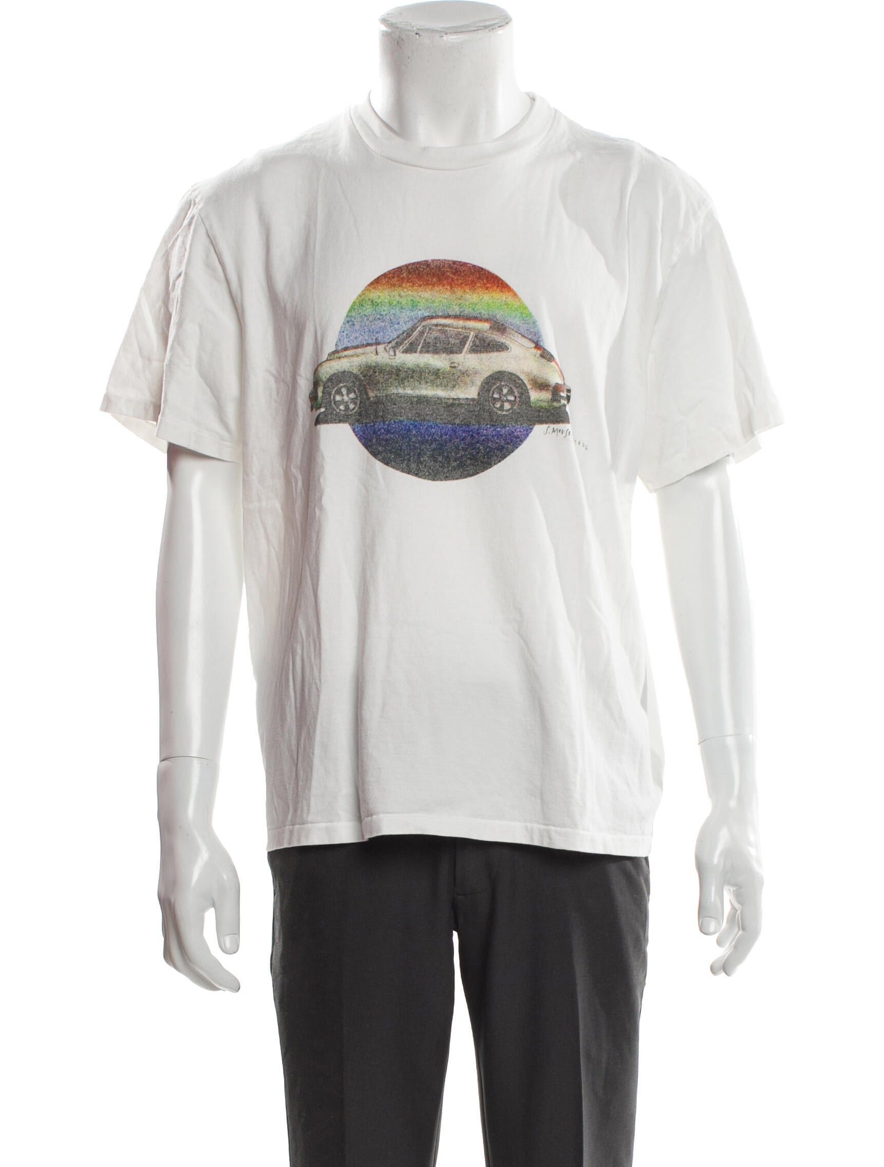 RE/DONE Graphic Print Crew Neck T-Shirt