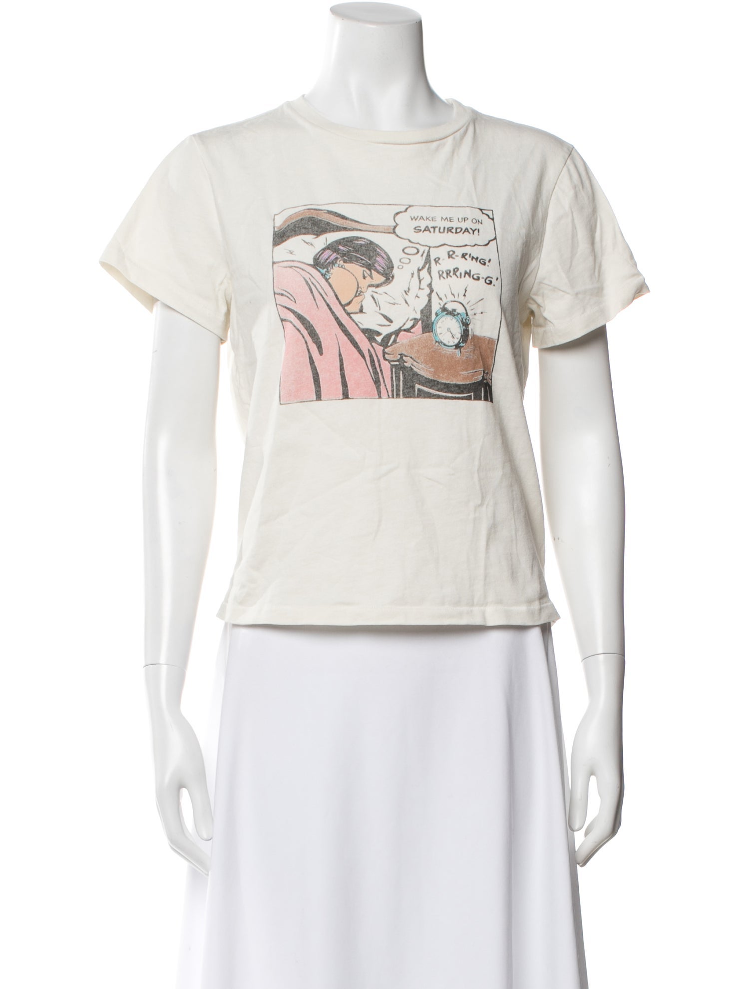 RE/DONE Graphic Print Crew Neck T-Shirt