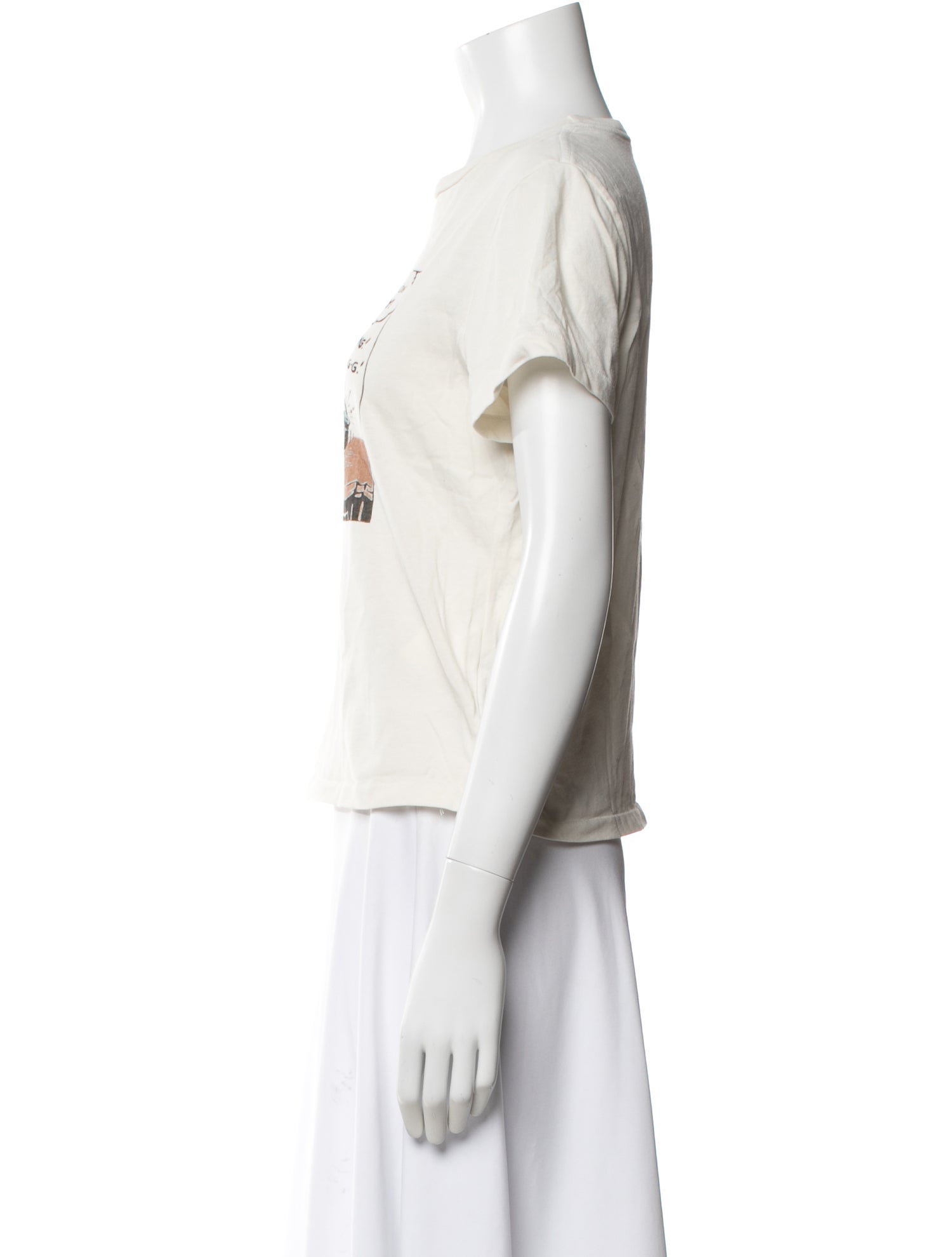 RE/DONE Graphic Print Crew Neck T-Shirt