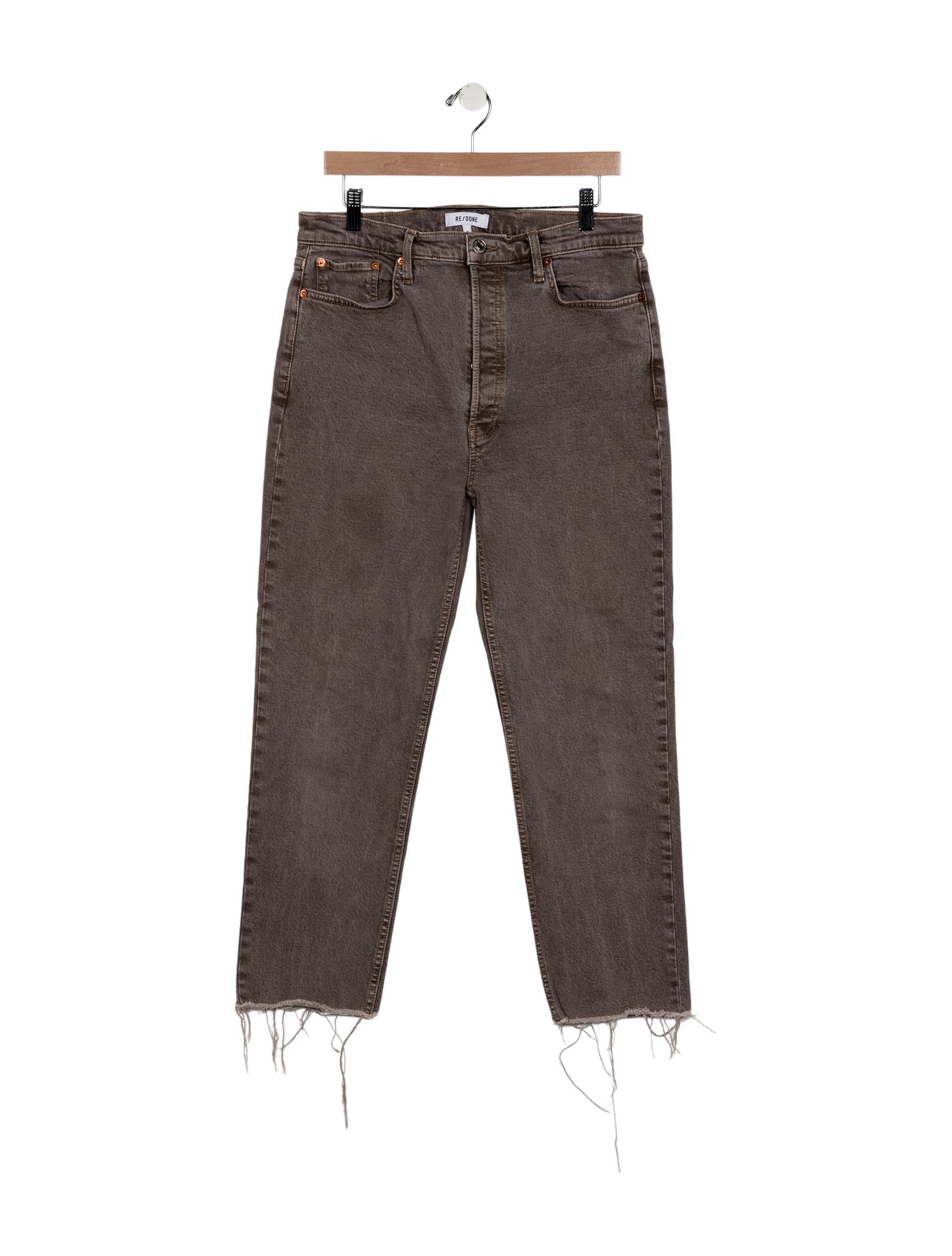 RE/DONE High-Rise Straight Leg Jeans