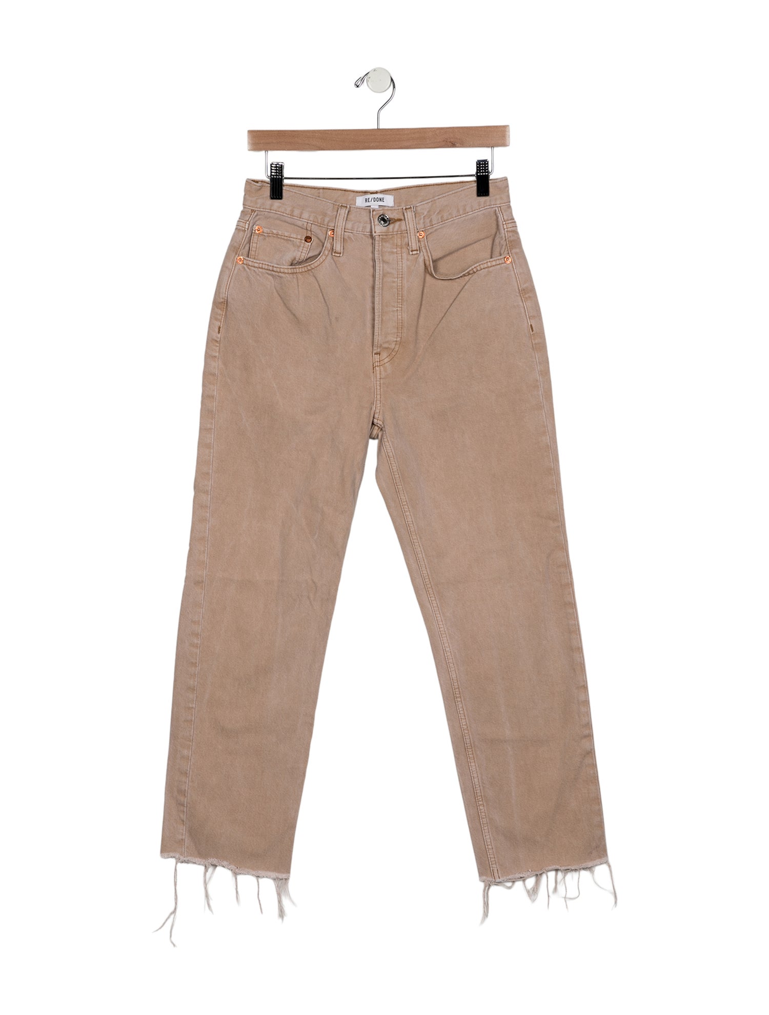 RE/DONE High-Rise Straight Leg Jeans