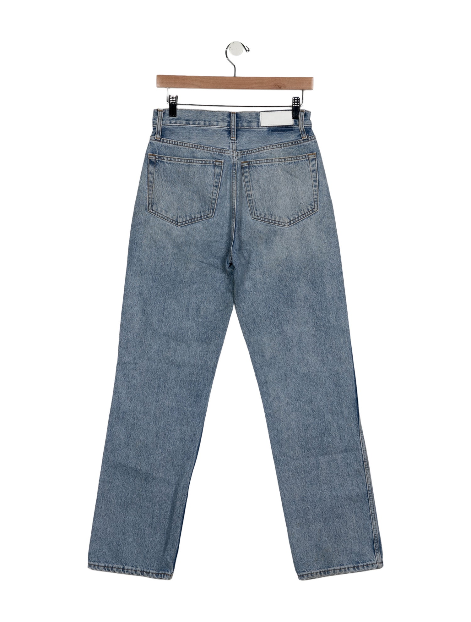 RE/DONE High-Rise Straight Leg Jeans