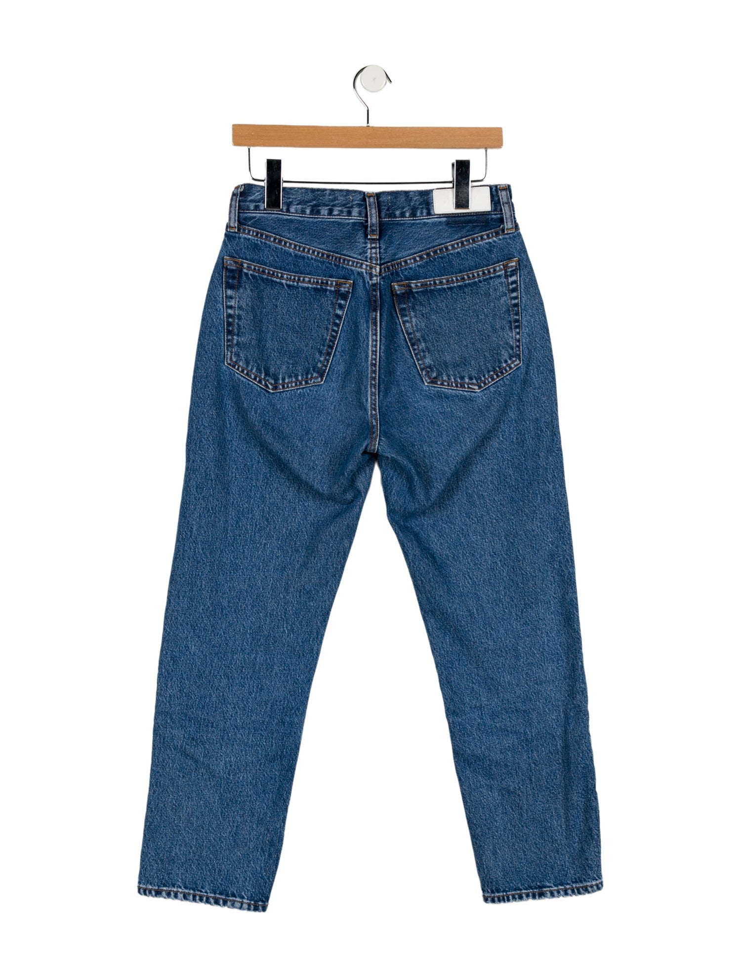 RE/DONE High-Rise Straight Leg Jeans