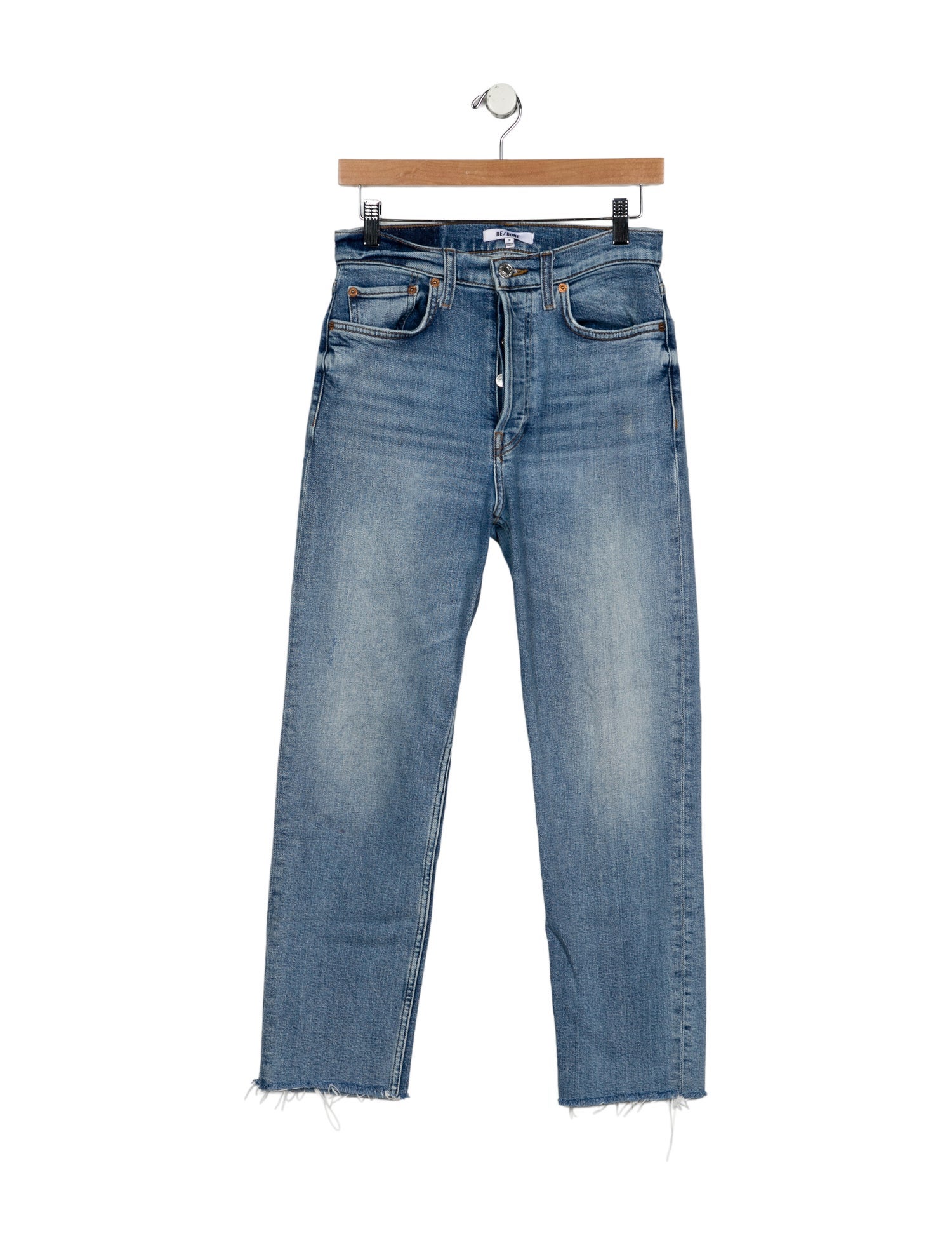 RE/DONE Mid-Rise Straight Leg Jeans