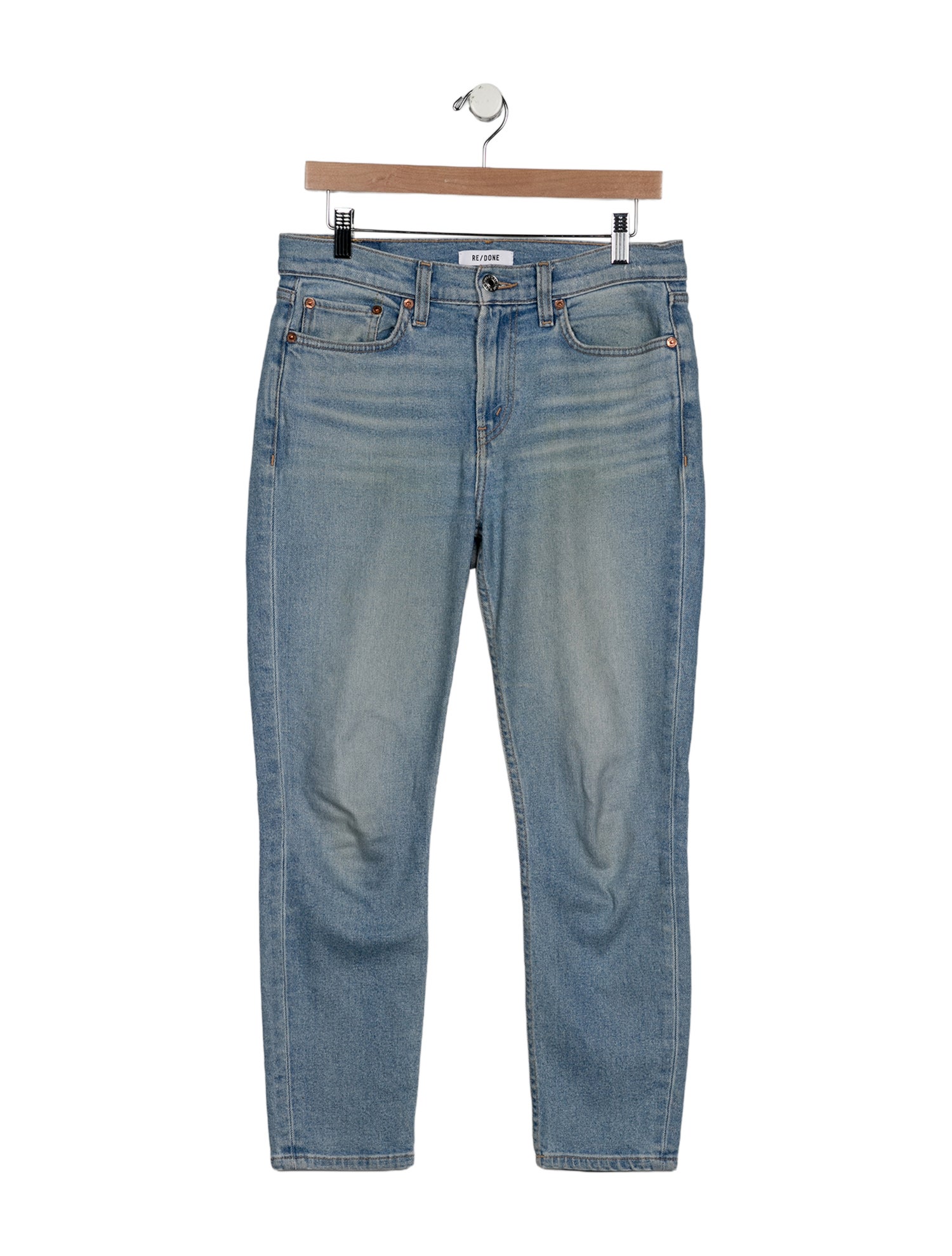 RE/DONE Mid-Rise Straight Leg Jeans
