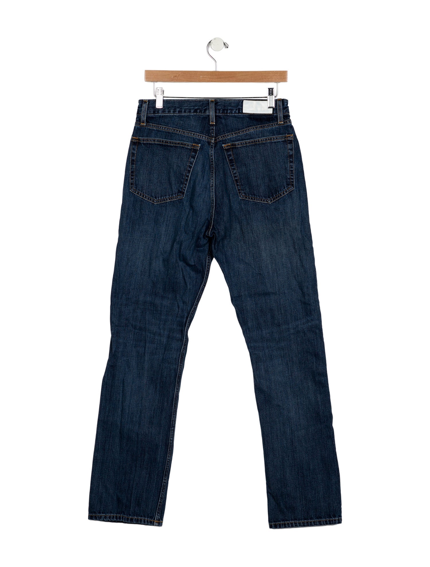 RE/DONE High-Rise Straight Leg Jeans